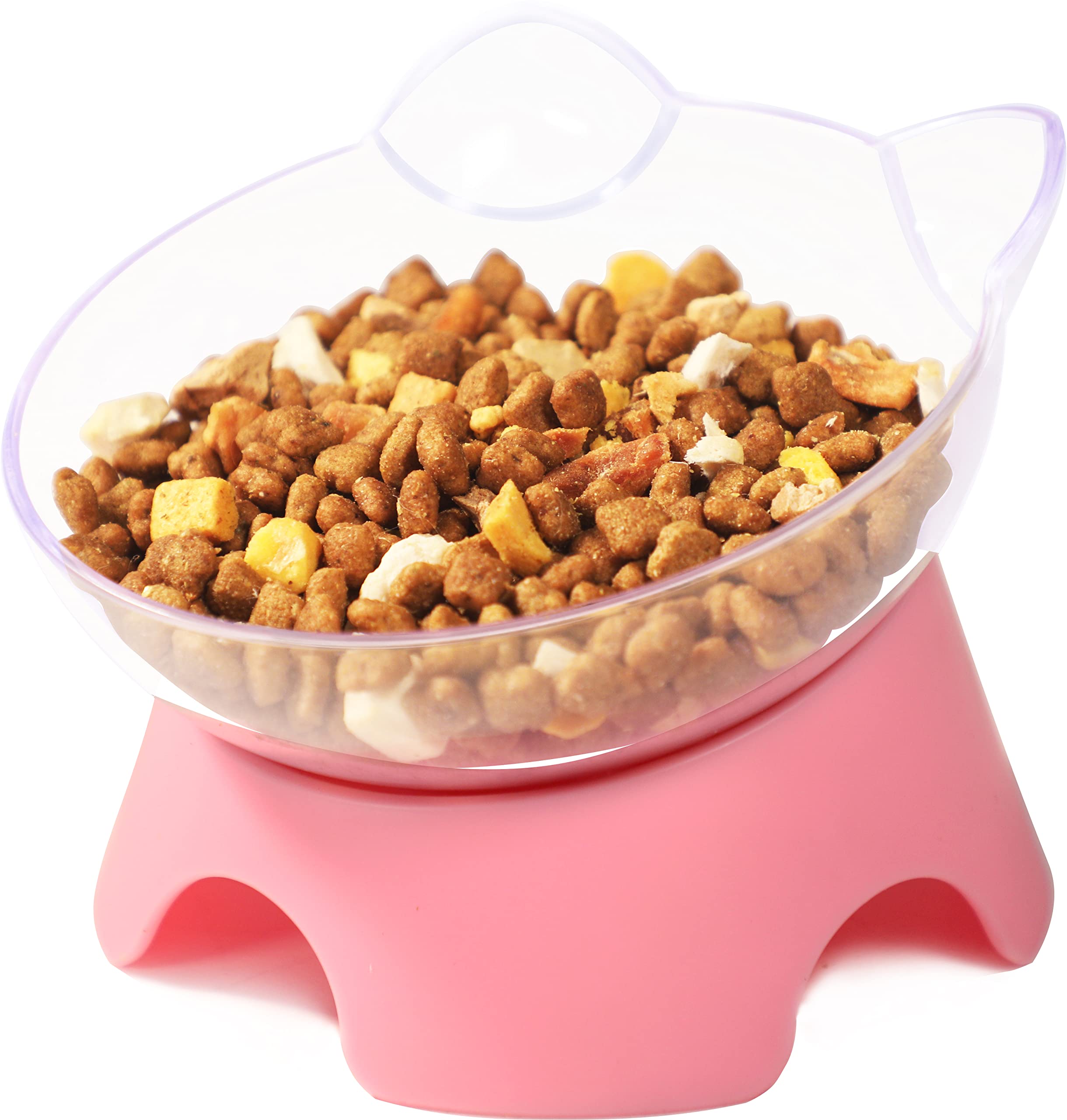 MILIFUN Elevated Cat Bowls with Stand - Tilted Pet Food and Water Dishes for Comfortable Feeding - Perfect for Kittens, Adult & Senior Cats - Ideal for Home, Kitchen or Travel Use