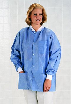 Antistatic Classic Lab Jackets - Case of 30 (4X) - Ideal for Cleanrooms, Laboratories, and Electronics Manufacturing