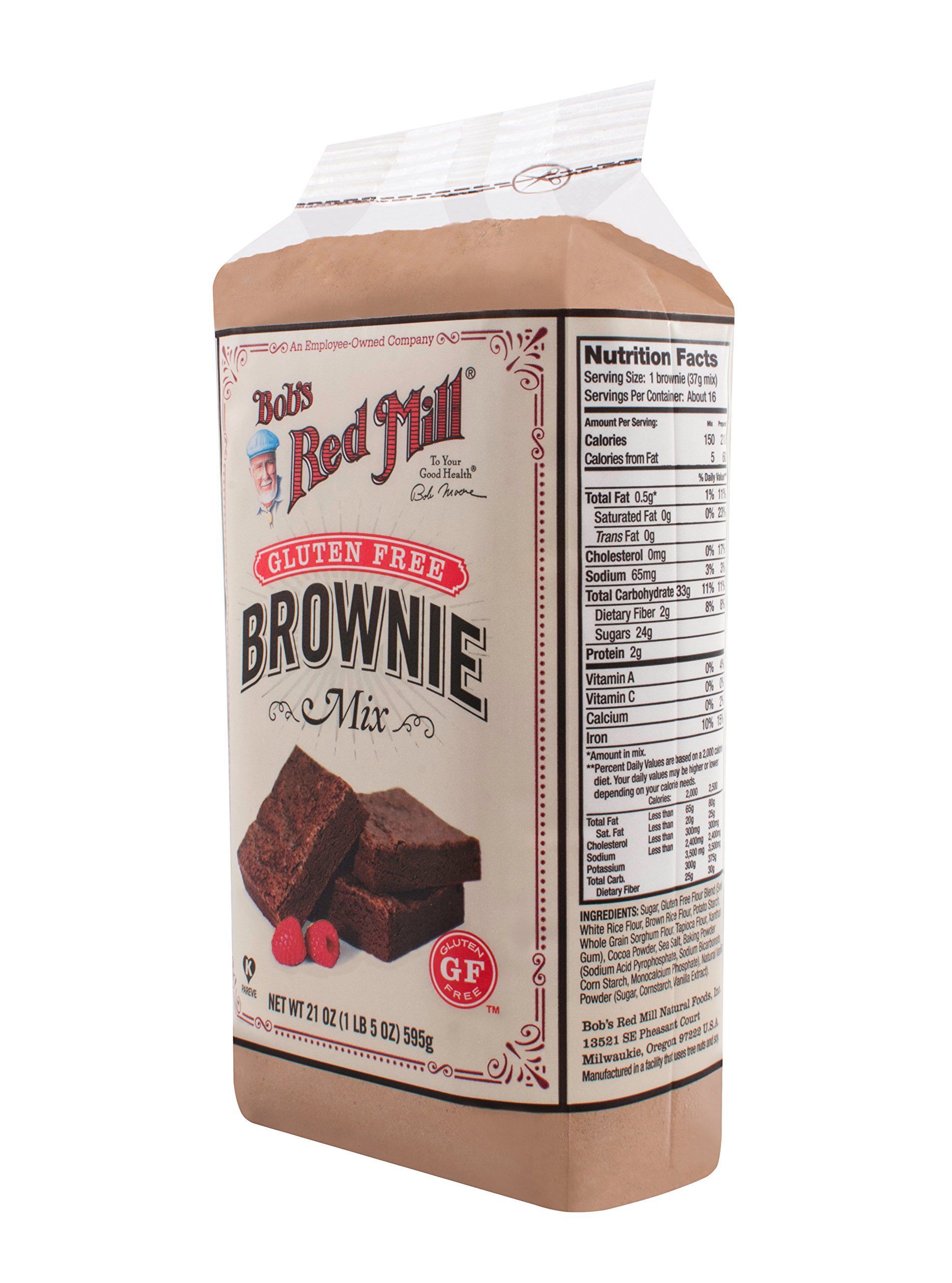 Bob's Red Mill Gluten Free Brownie Mix - 21 Oz (4 Pack) | Rich Chocolate Fudge Flavor | Easy Homemade Dessert for Parties, Baking & Family Treats