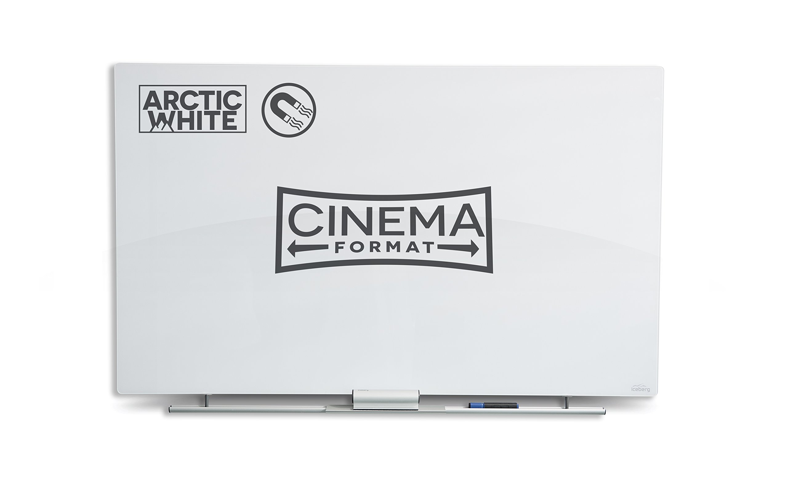 Iceberg Clarity Glass Magnetic Whiteboard - 30