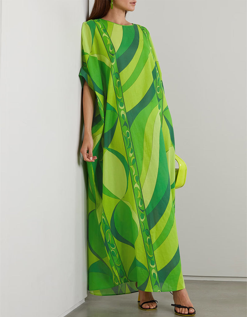 Stylish Apple Green Maxi Dress for Women - Elegant Designer Heavy Fabric Long Dress for Parties, Weddings & Special Occasions
