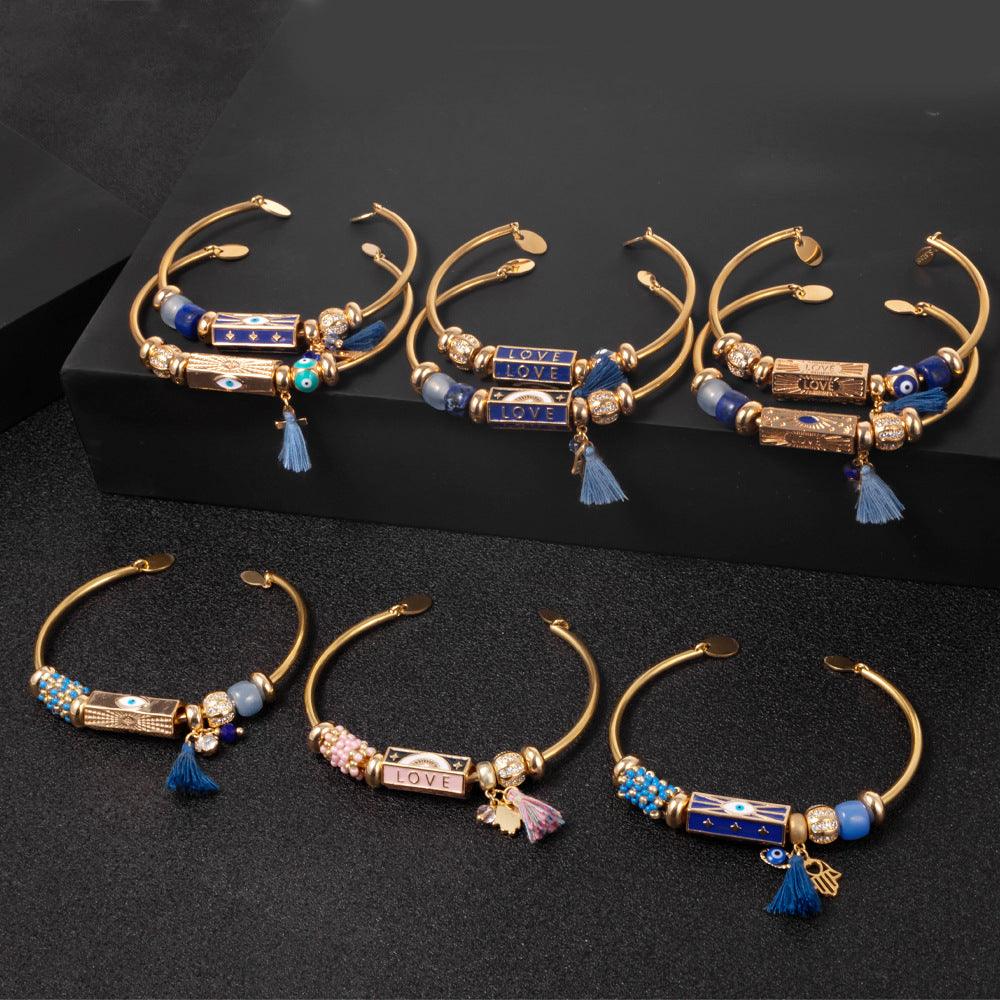 Trendy European & American Couple Bracelets - Matching Love Bracelets for Couples - Perfect for Anniversaries, Valentine's Day & Romantic Gifts
