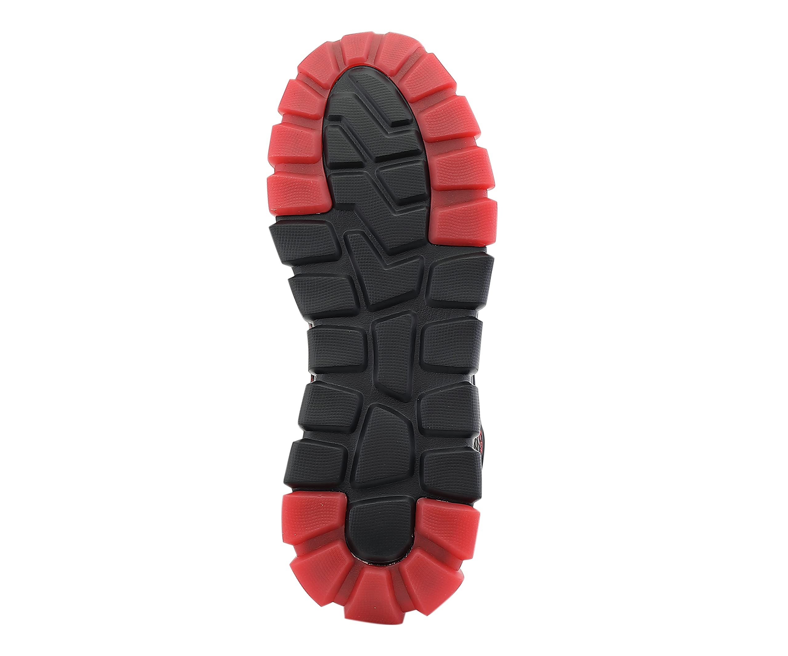 Men's Chunky Sneakers - Mazino Sphene Fashion Athleisure Casual Shoes in Black/Red (Size 10) | Comfortable Streetwear for Walking, Gym & Everyday Wear