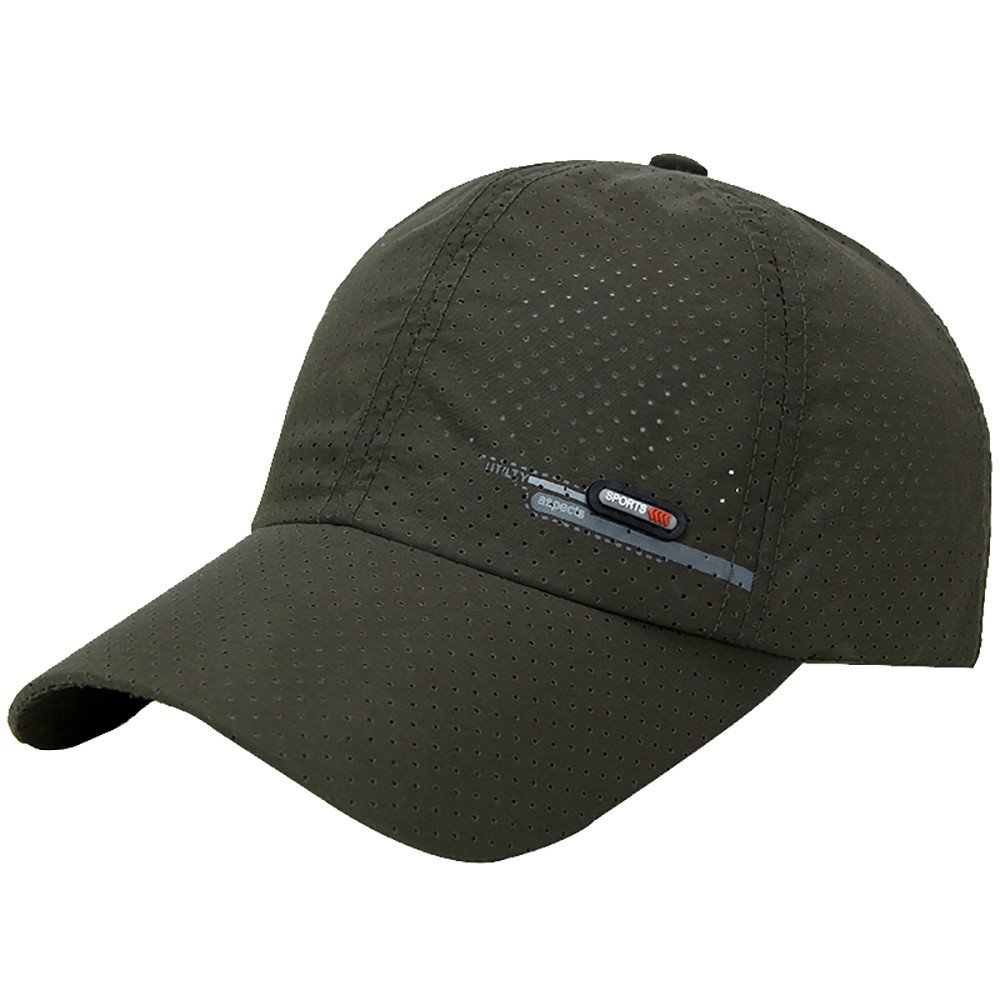 Breathable Quick Dry Baseball Cap for Men & Women - Lightweight Sports Running Hat for Golf, Outdoor Activities & Sun Protection - Green