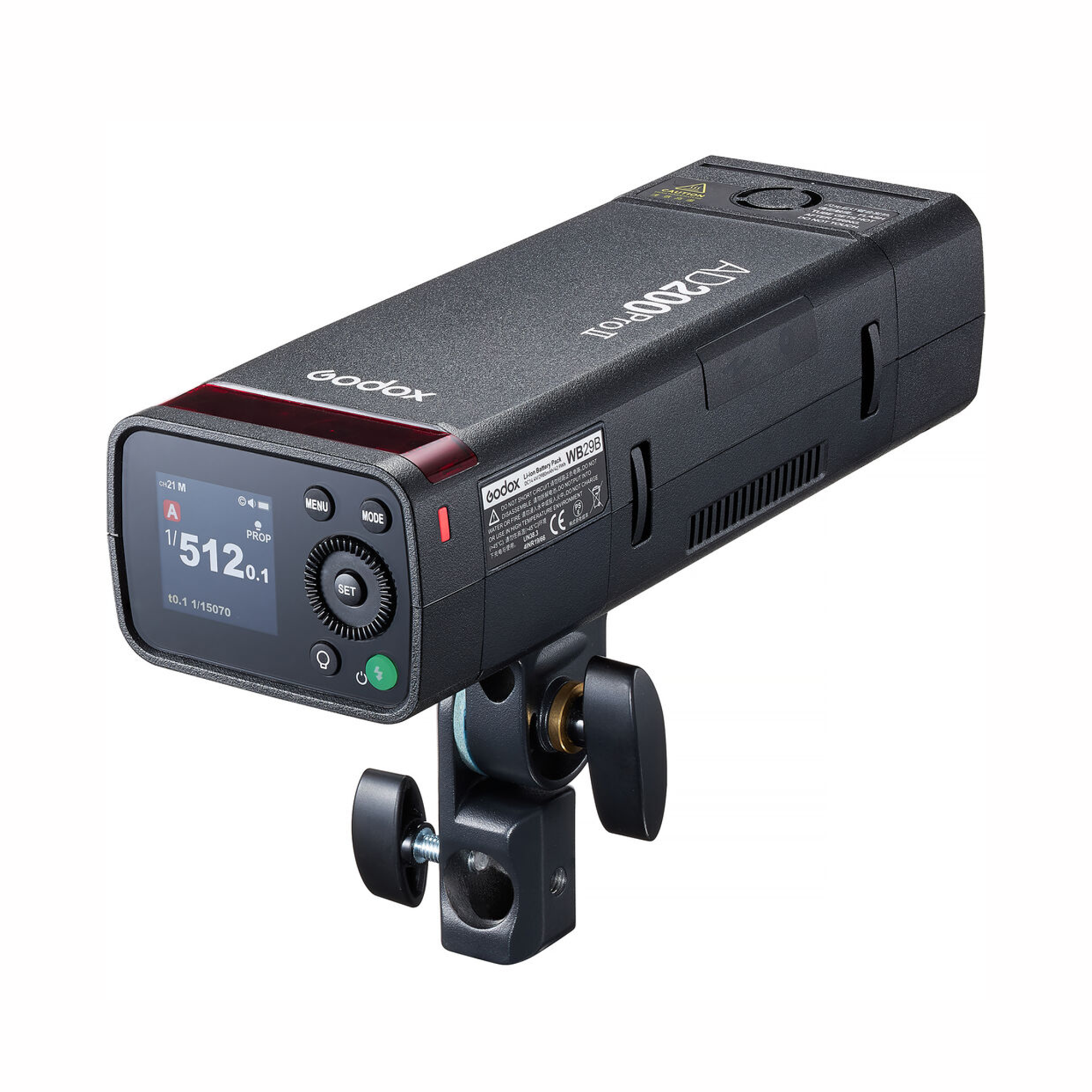 Godox AD200Pro II TTL Pocket Flash - 200Ws Portable Strobe Light with HSS & Wireless Control for Outdoor Photography, Studio Lighting, and On-Location Shoots