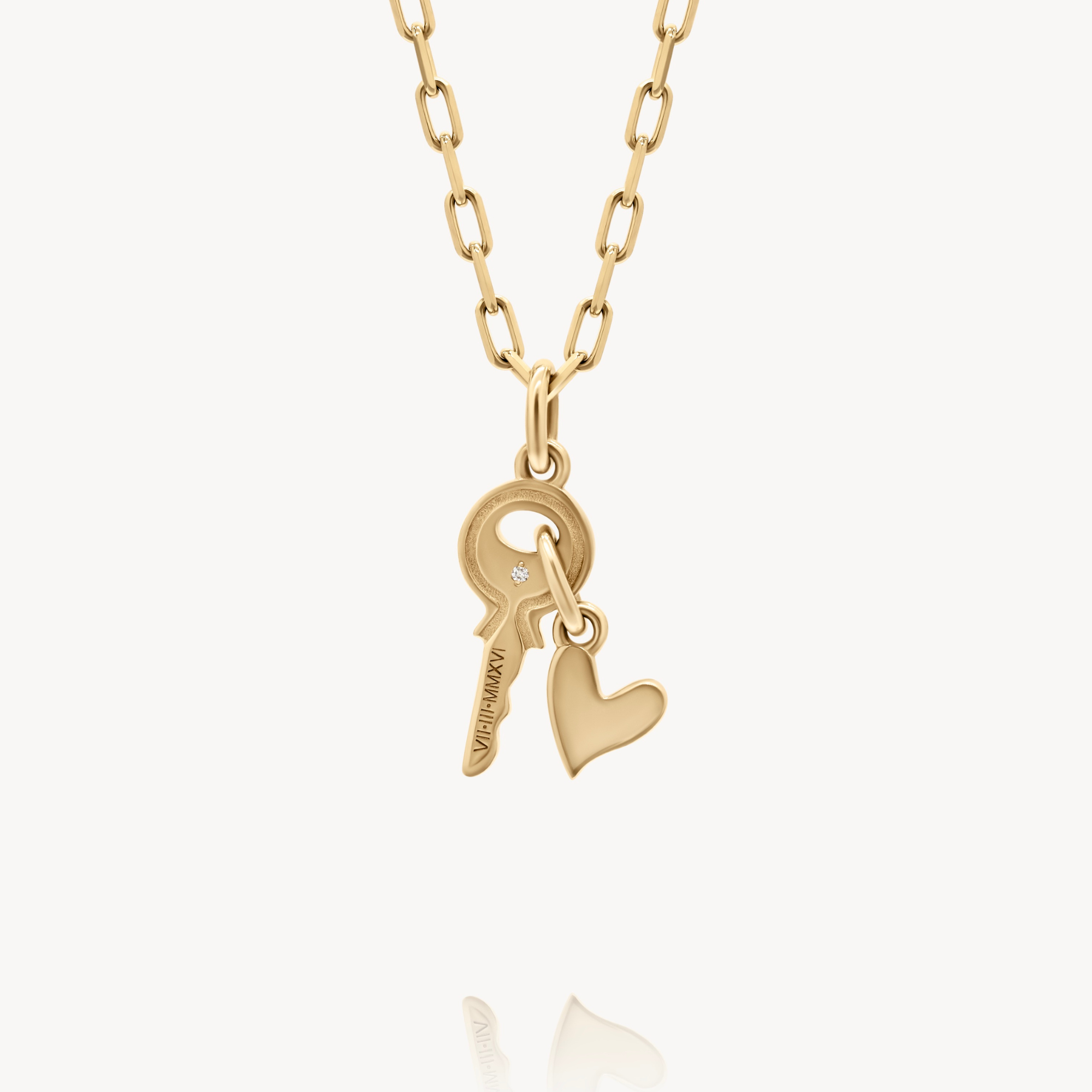 Key to My Heart Pendant Necklace - Romantic Gift for Her - Perfect for Valentine's Day, Anniversary & Special Occasions