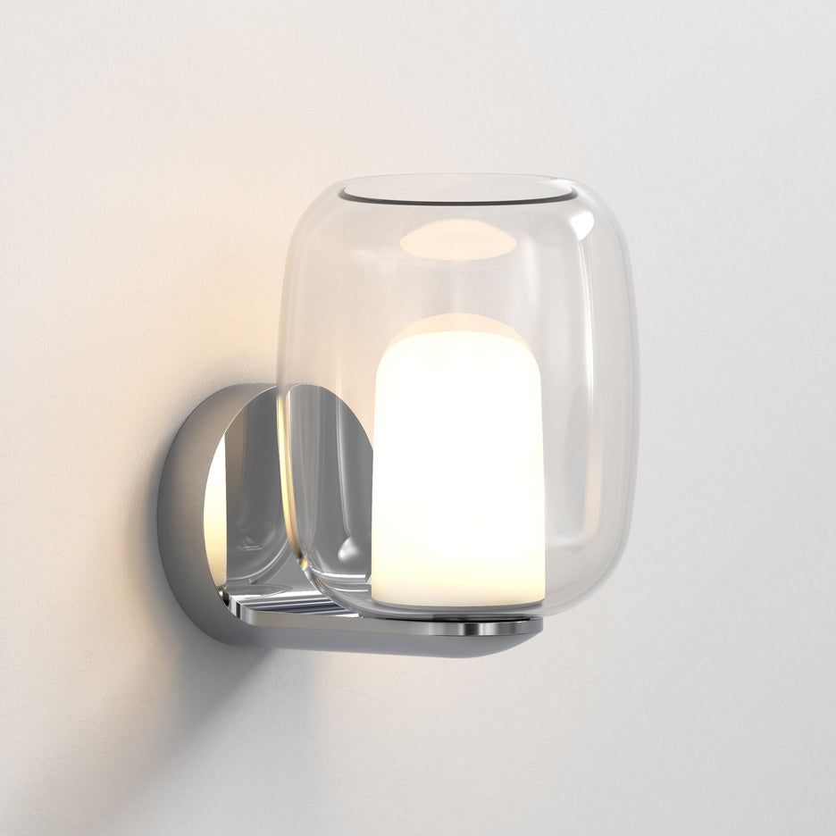 Aquina IP44 Waterproof Bathroom Wall Light - Matte Black & Polished Chrome Finish for Modern Home Decor, Perfect for Vanity, Shower, and Powder Room Lighting