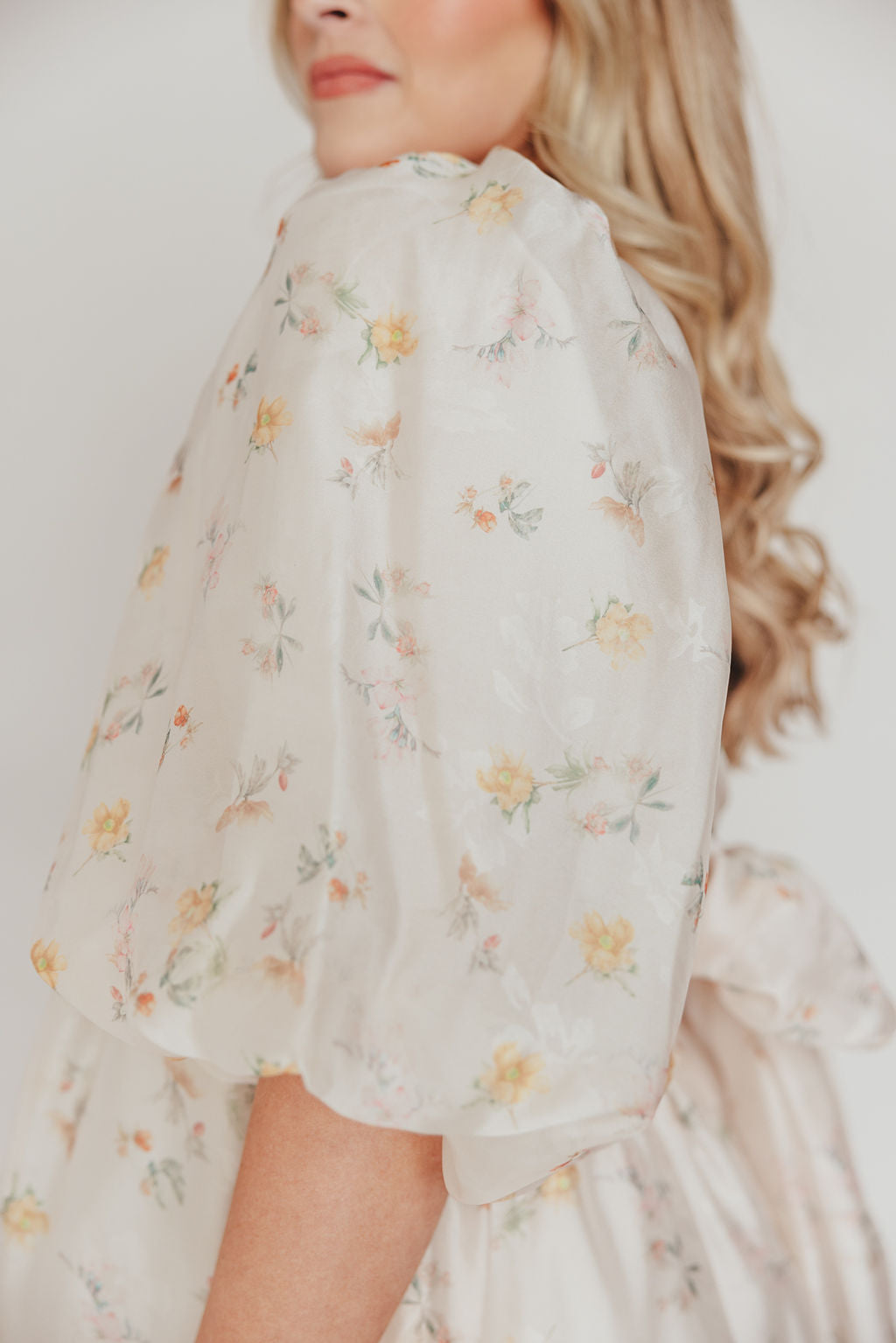 Melody Maxi Dress with Pleats & Bow Detail - Yellow Rose Floral Print | Bump Friendly Maternity Dress | Inclusive Sizing S-3XL | Perfect for Weddings, Baby Showers & Summer Vacations