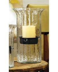 KALALOU CV410 Large Glass Candle Holder Cylinder - Brown for Home Decor, Wedding Centerpieces & Romantic Ambiance Lighting