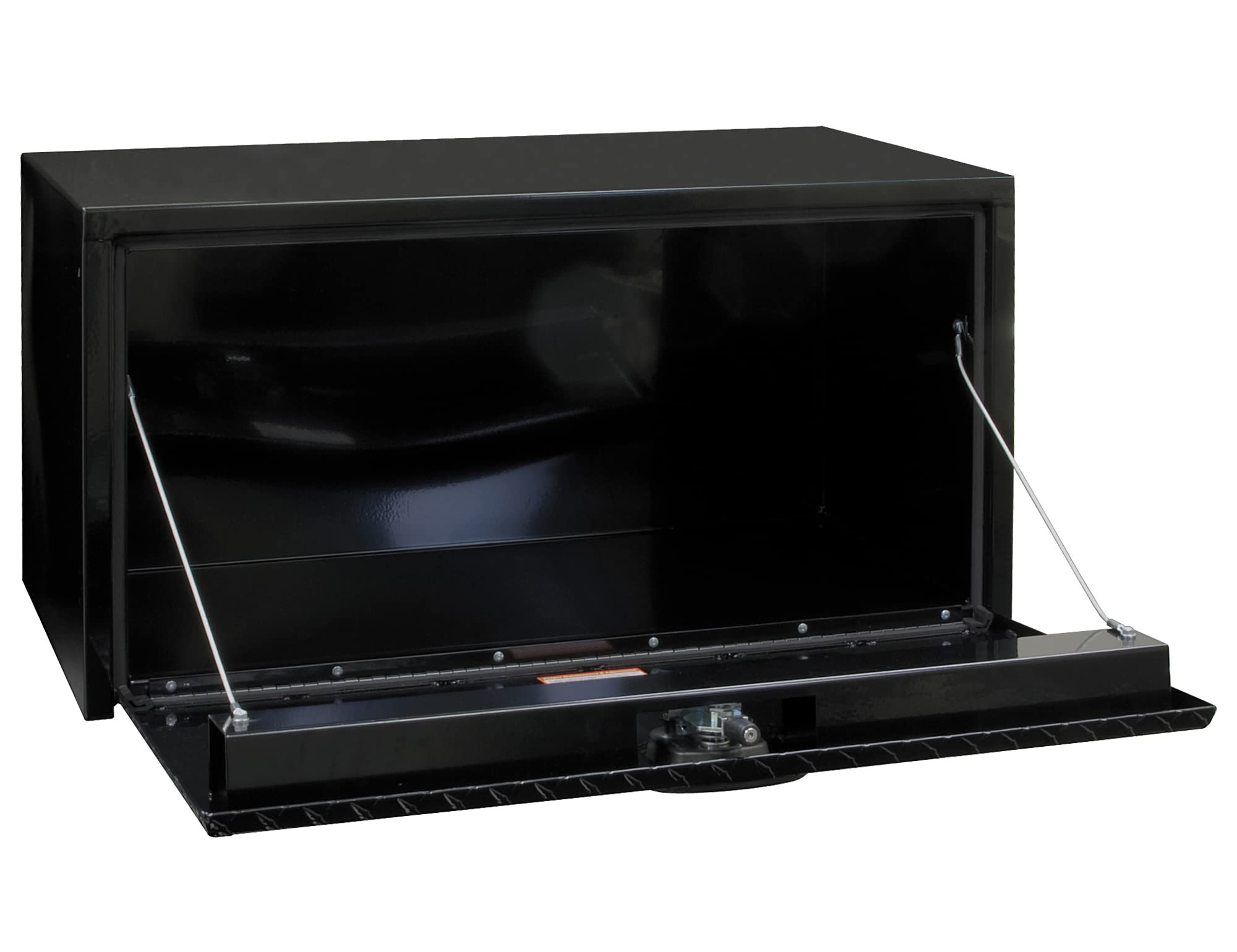**Buyers Products 1702503 Black Steel Truck Tool Box with Aluminum Diamond Tread Door - 18 x 18 x 30 Inch - Heavy-Duty Storage for Contractors & DIY - Made in USA - Perfect for Job Sites, Garage Organization & Truck Storage**