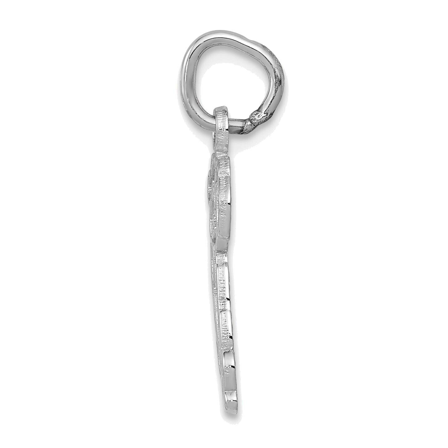 14kt White Gold Puppy Charm Pendant - Perfect Gift for Dog Lovers