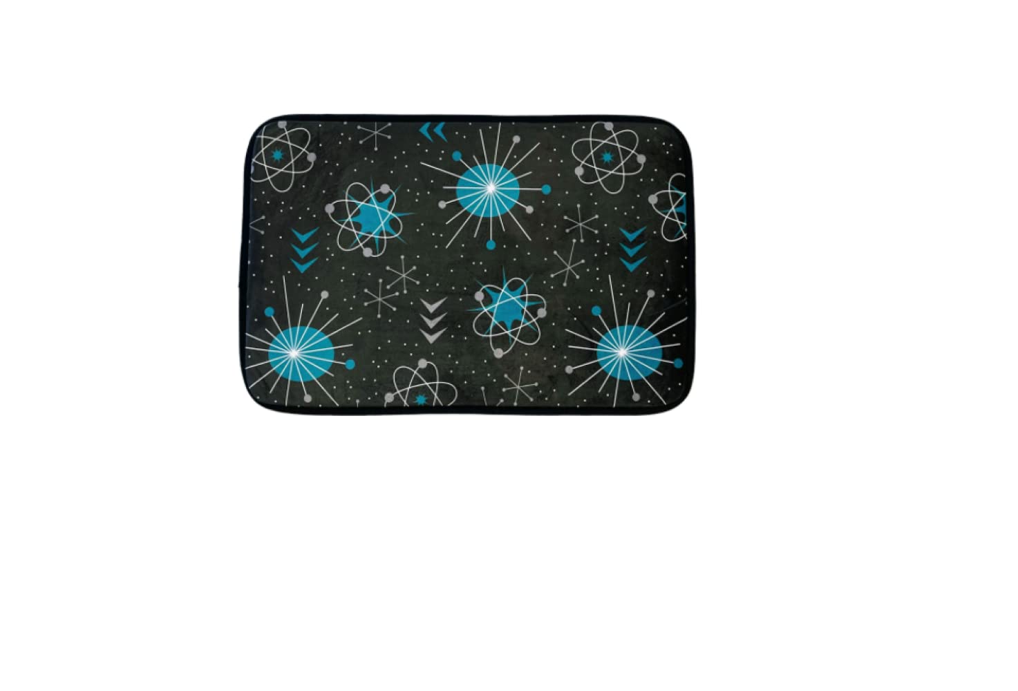 Sourpuss Bath Mat - Soft Non-Slip Bathroom Rug, Absorbent Microfiber with Atomica Design for Bathroom, Shower & Vanity Area - Perfect for Modern Home Decor