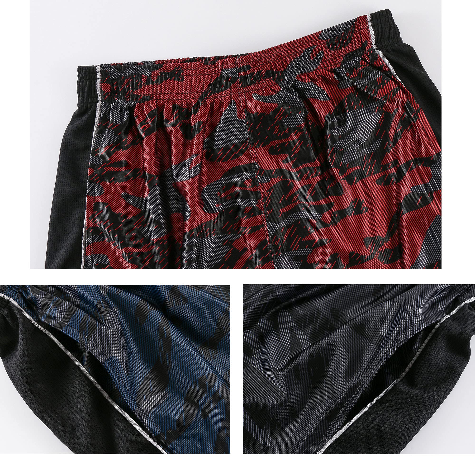 **Men's Quick-Dry Basketball Shorts with Drawstring & Pockets - Lightweight Running & Gym Workout Shorts for Sports & Casual Wear**
