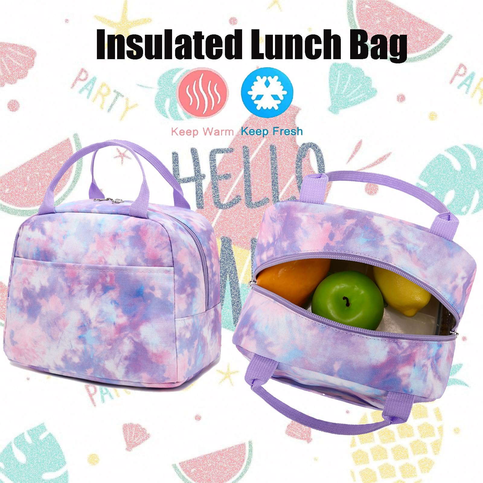 Jumpopack Girls Backpack for School - Stylish Teen Bookbag with Lunch Box | Perfect for School, Travel & Daily Use
