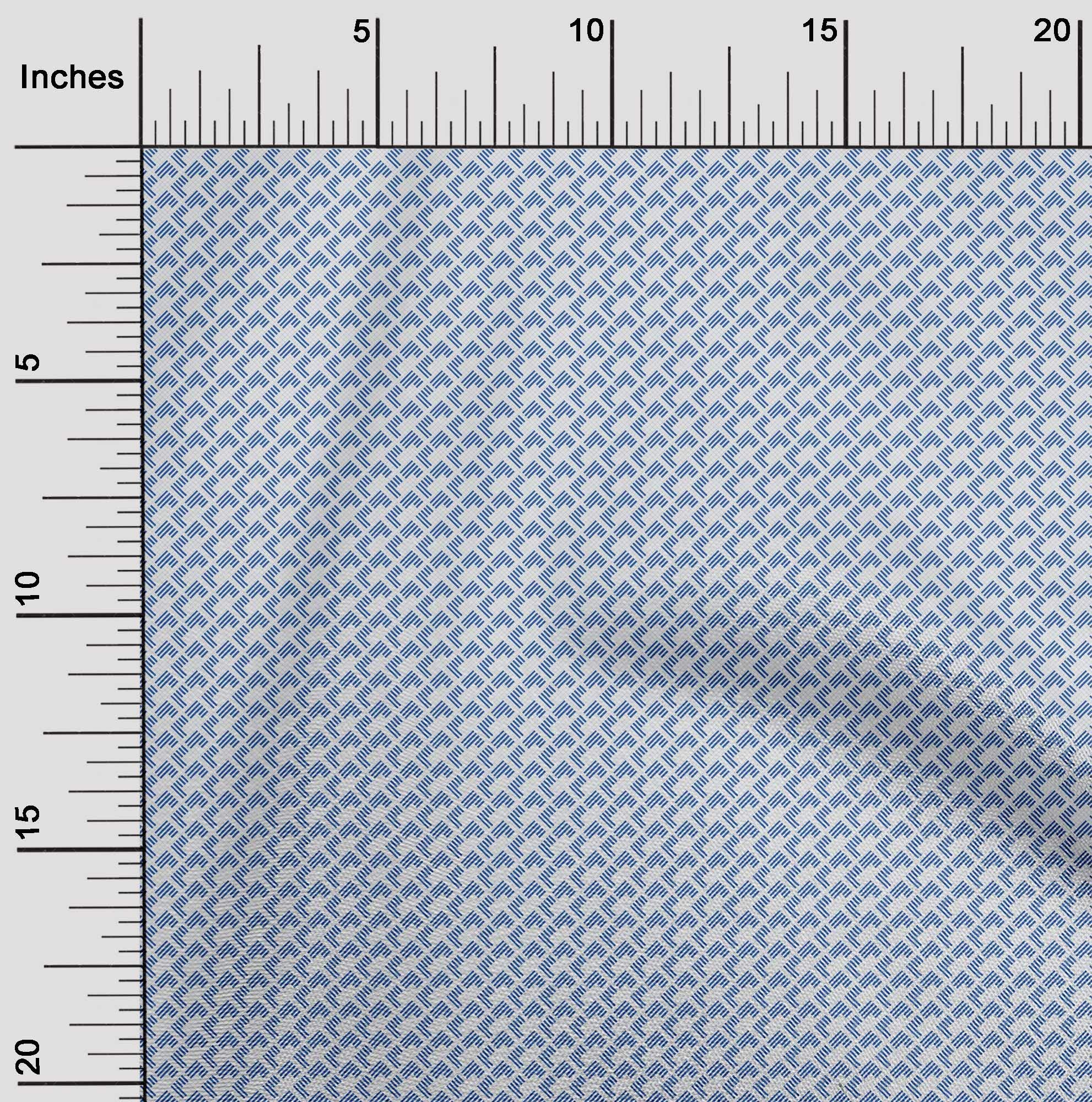 oneOone Polyester Spandex Geometric Print Fabric - 56 Inch Wide Stretch Material for DIY Crafts, Upholstery & Home Decor Projects