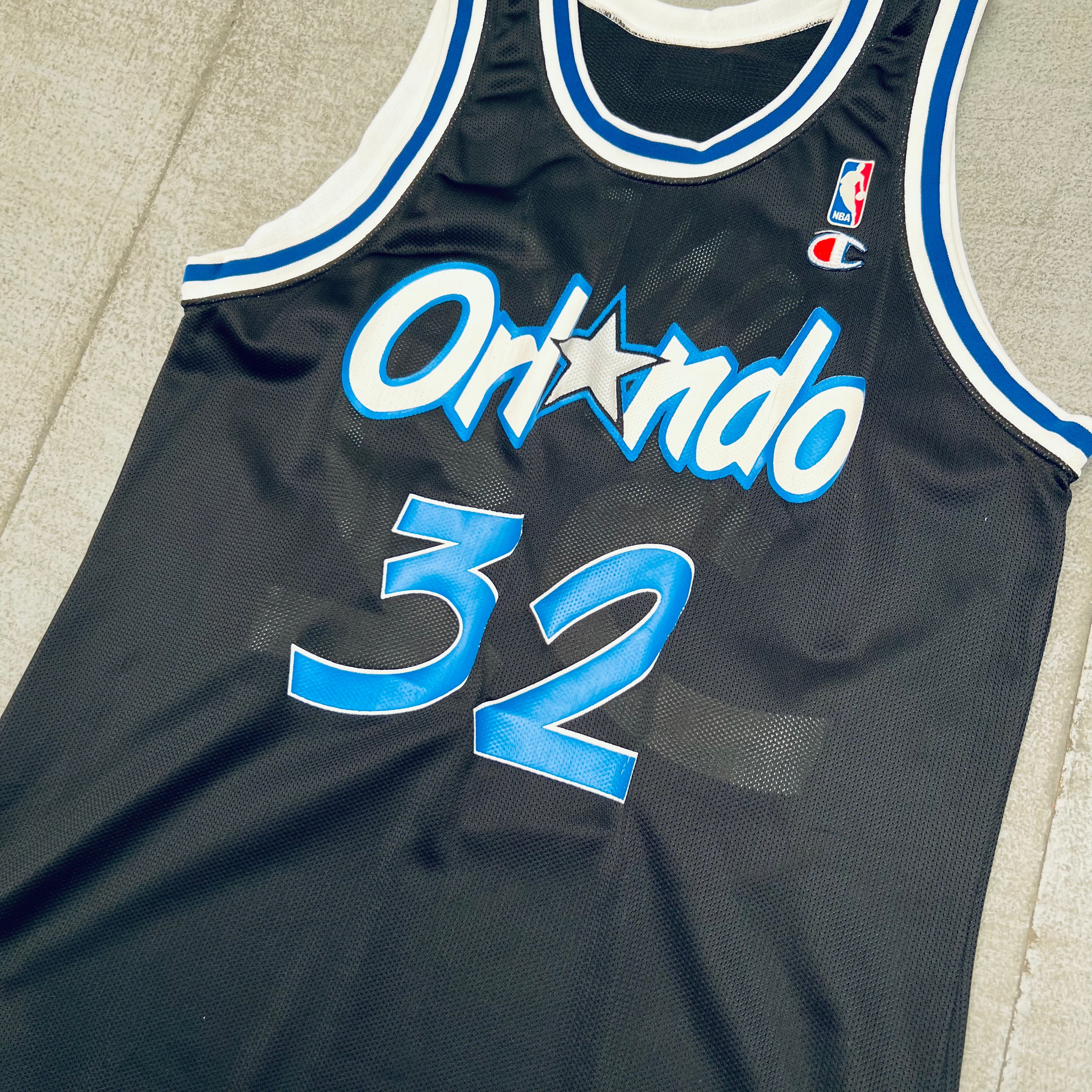 Shaquille O'Neal Orlando Magic 1994-95 Black Champion Jersey - Men's NBA Basketball Jersey for Fans, Collectors & Game Day Outfits