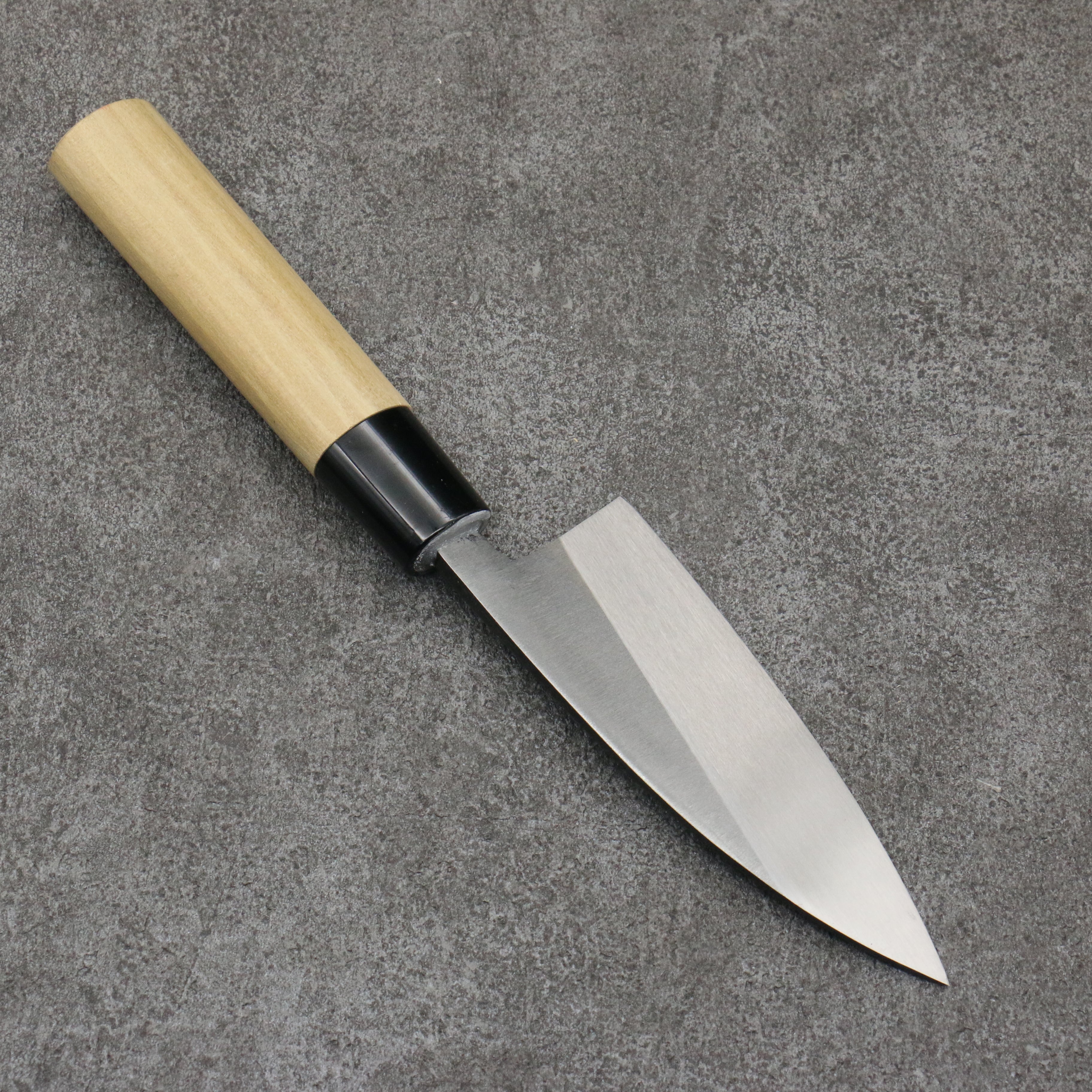 Premium Nakaniida White Steel No.2 Black Deba Knife 120mm (4.7