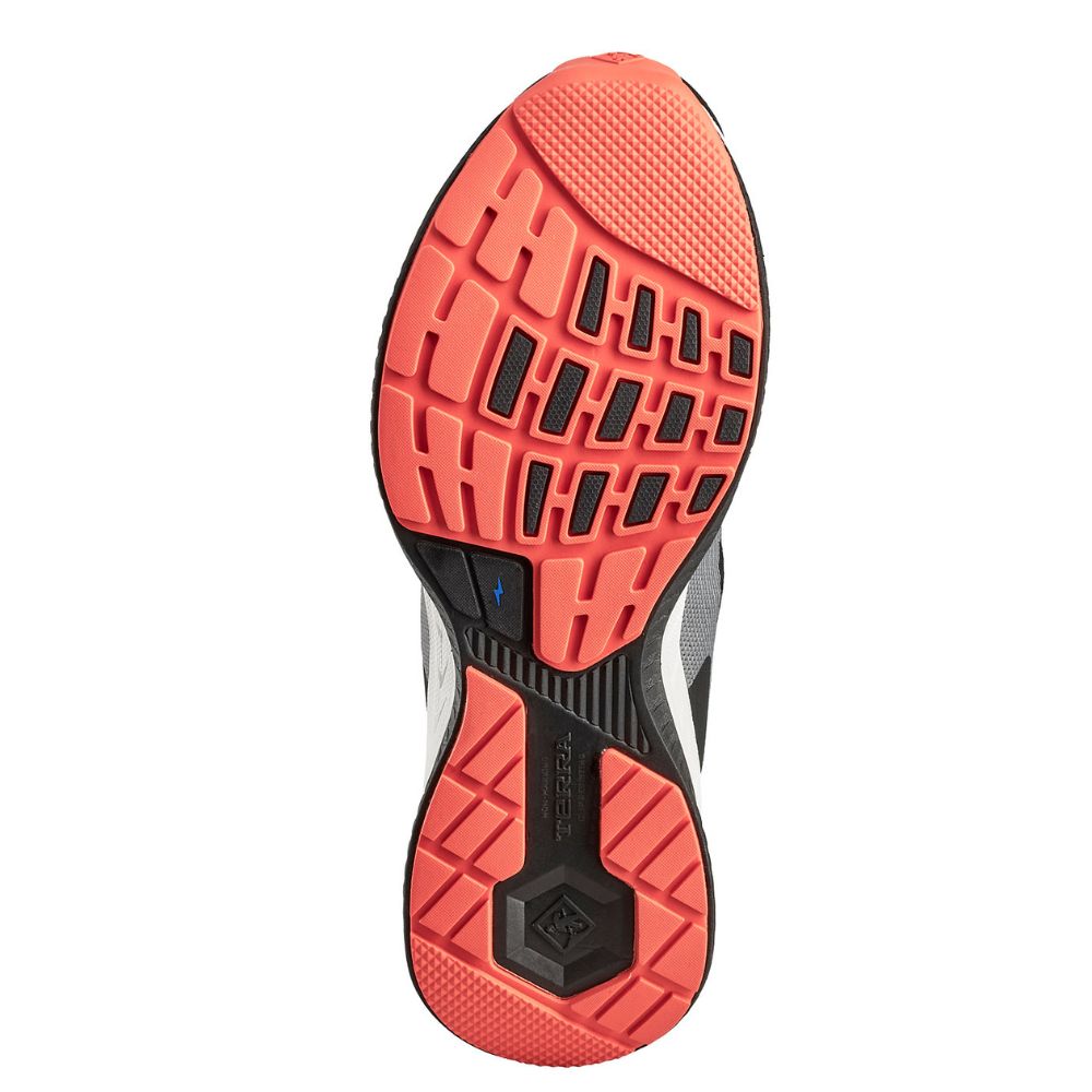 Terra Eclipse SD TR0A4T8MBLR Men's Composite Toe Athletic Work Shoes - Lightweight Safety Sneakers for Construction & Industrial Work - Black/Red - Perfect for Warehouse, Factory & Outdoor Jobs