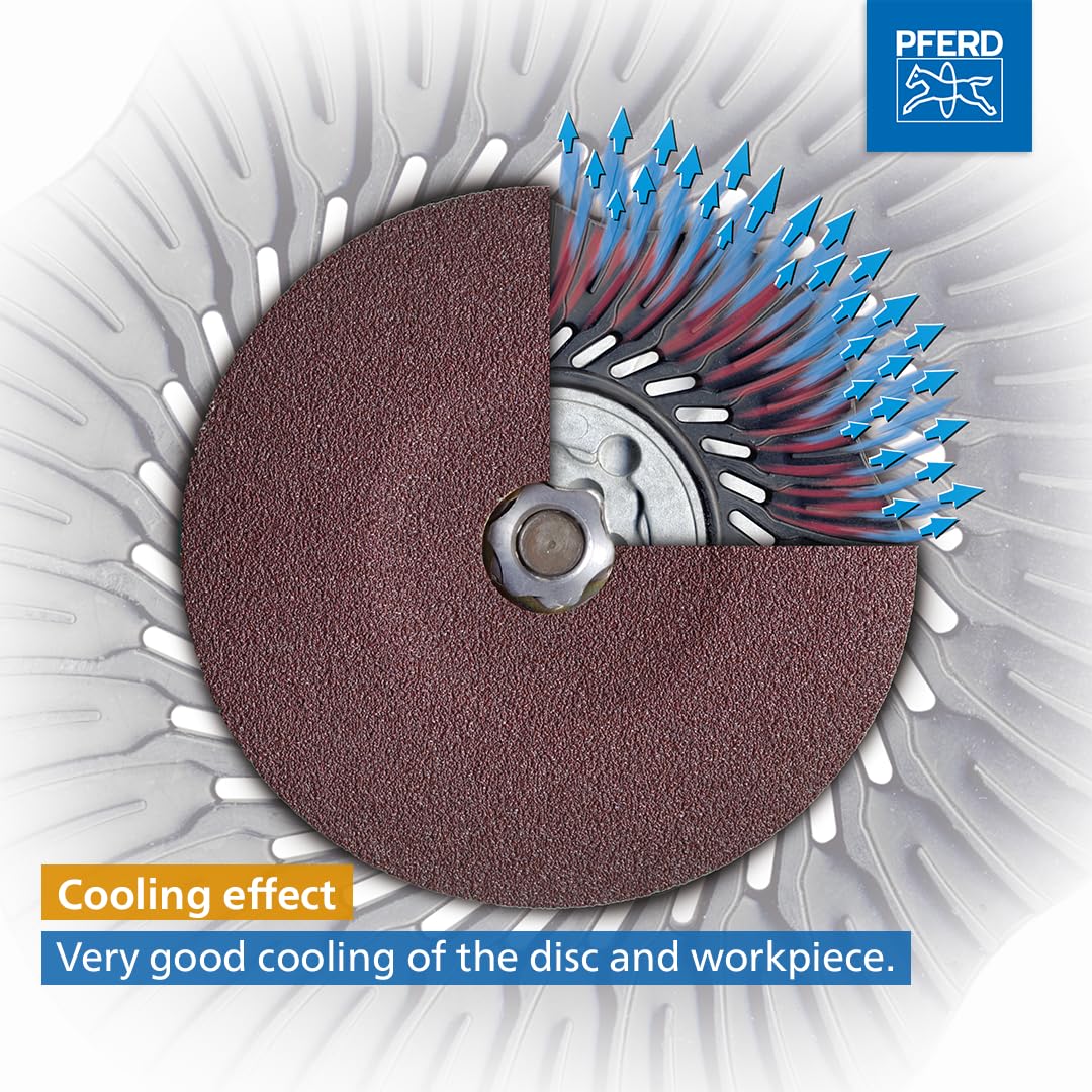 PFERD COMBICLICK 5-Inch 19-Piece Disc Set | 5/8-11 Thread | Coarse Grinding to Polishing | Angle Grinder Accessories | Perfect for Metalworking, Wood Sanding & Surface Preparation