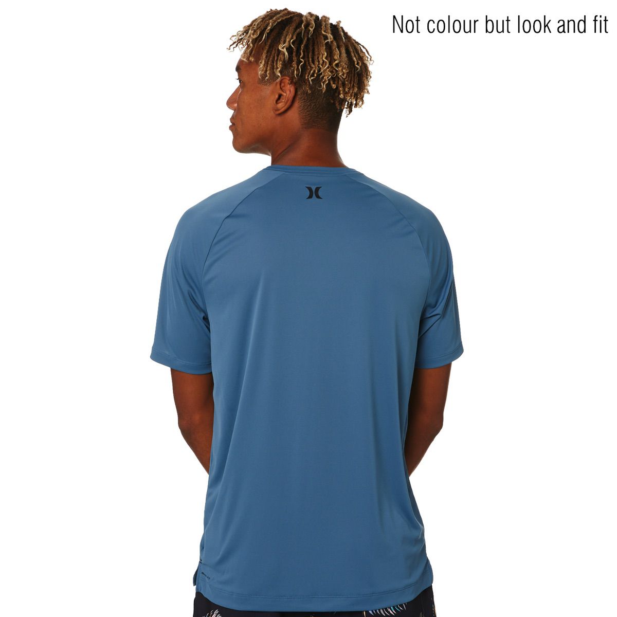 Men's Hurley Q/D Short Sleeve Rash Guard Shirt - Iron Grey - UPF 50+ Sun Protection for Surfing, Swimming & Outdoor Activities