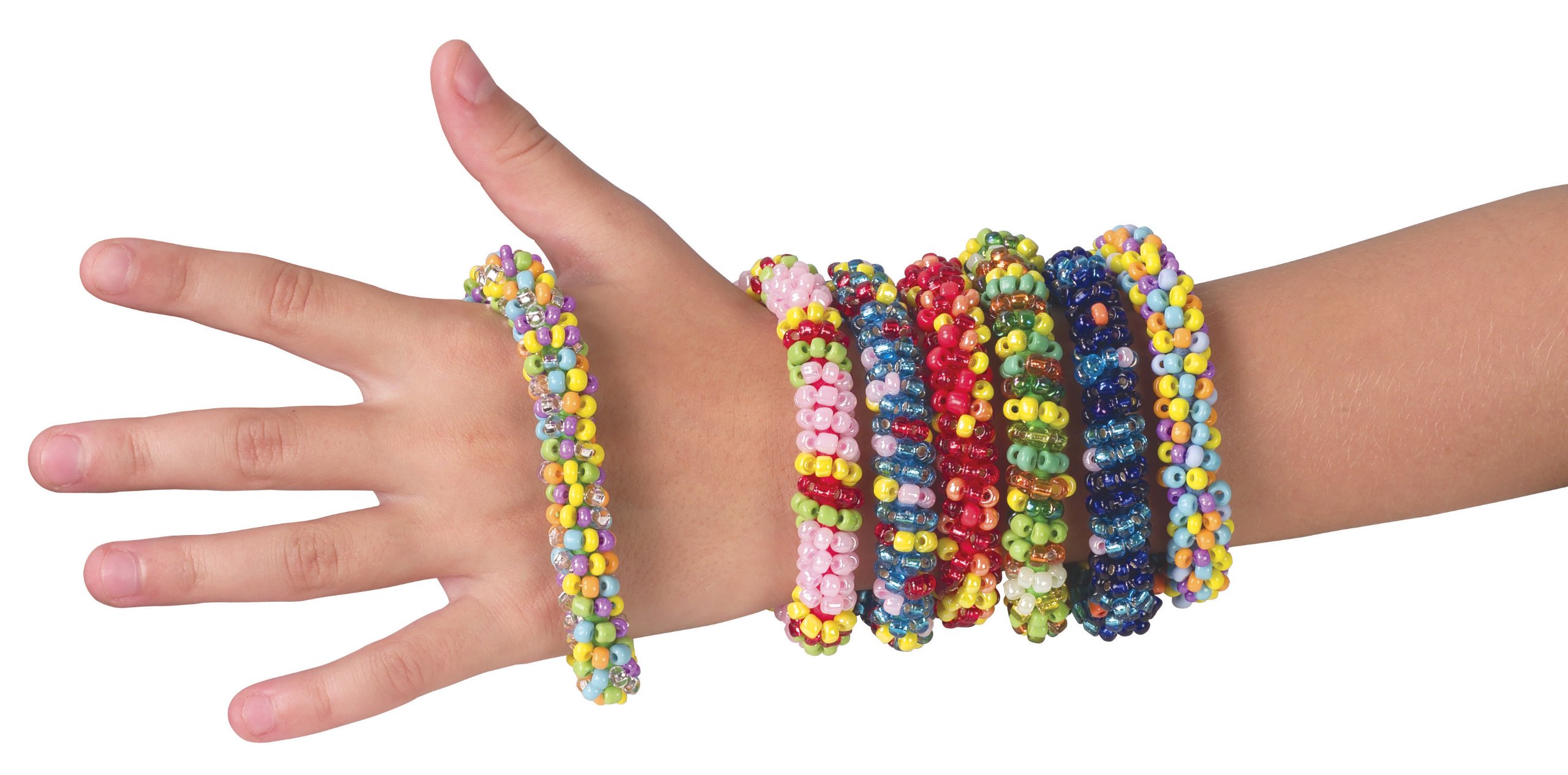 ALEX Toys DIY Wear Beading Around Jewelry Kit for Kids - Creative Bead Making Set for Necklaces, Bracelets & More - Perfect for Arts & Crafts, Birthday Gifts & Party Activities