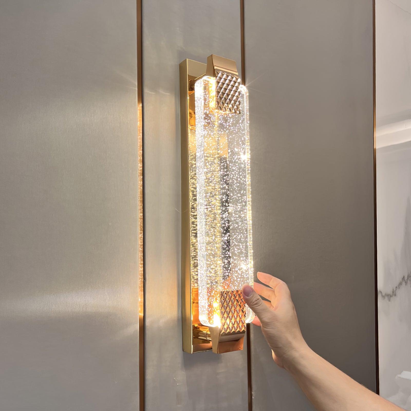 Moet Sconce Wall Light - Modern LED Wall Sconce for Bedroom, Living Room, Hallway - Dimmable Indoor Lighting Fixture with Warm White Light - Perfect for Home Decor and Ambient Lighting