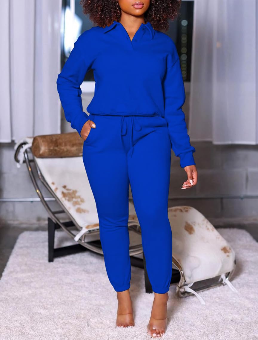 Nimsruc Women's 2-Piece Sweatsuit Set - Soft Jogging Outfit for Lounge & Workout | Casual Athleisure Wear for Running, Yoga & Home Comfort