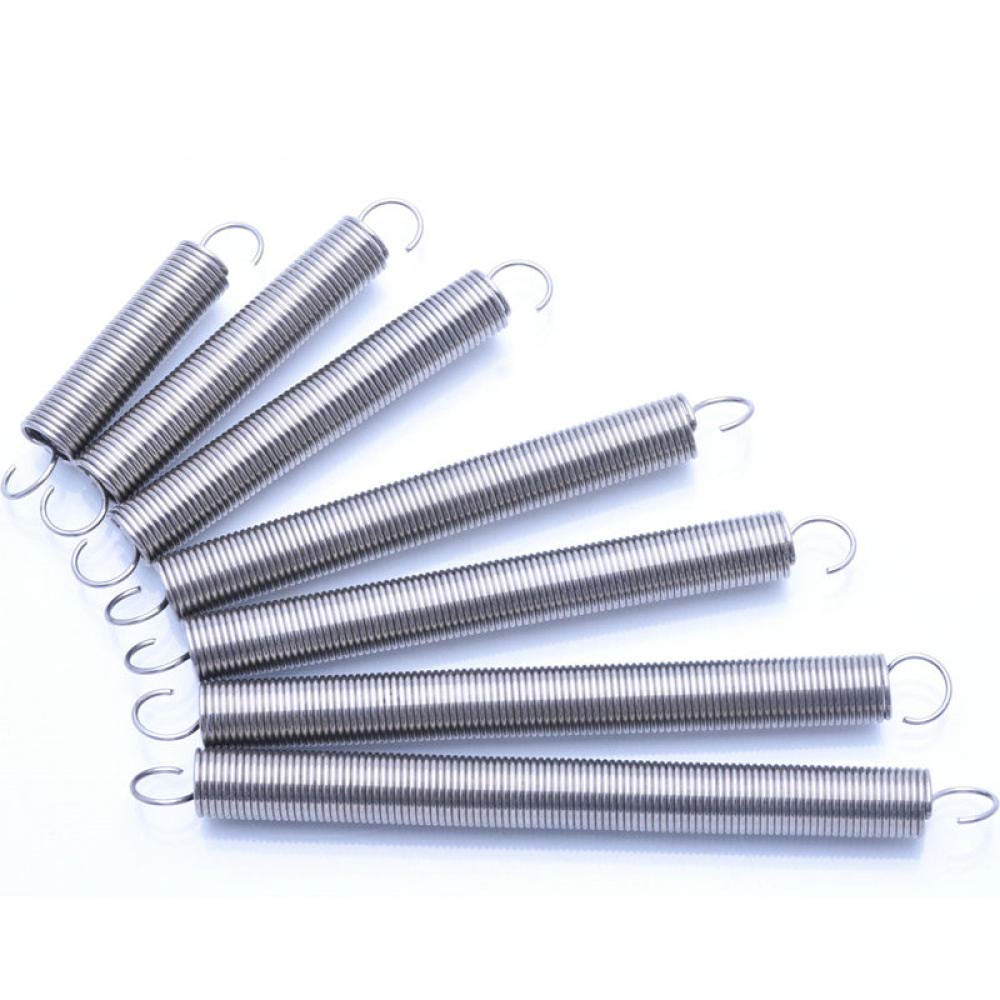 Stainless Steel Torsion Spring 0.6mm Wire Diameter 7mm-45mm Outer Dia - Extension Coil Spring, Tension Spring, Pullback Spring (10Pcs) for Garage Doors, Industrial Machinery & Automotive Applications