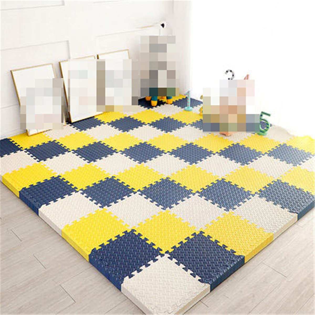 Kids Puzzle Floor Mats - Non-Toxic EVA Foam Play Mats for Children, 1cm Thick Soft Interlocking Tiles - Educational Toys & Safe Crawling Carpet for Playroom, Nursery, Daycare
