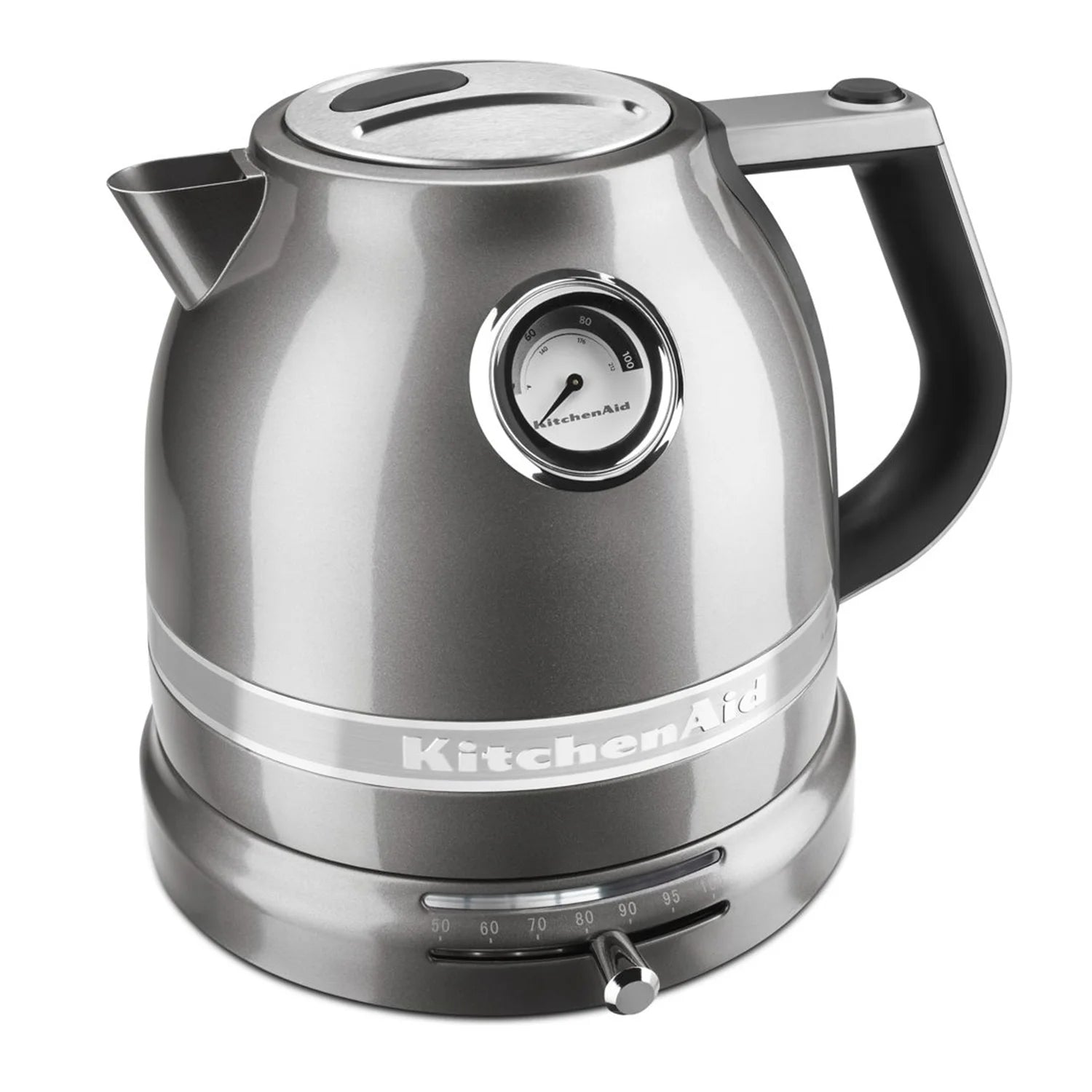 KitchenAid Proline Electric Kettle - 1.5L Stainless Steel Fast Boiling Water Kettle with Auto Shut-Off & Boil-Dry Protection, Perfect for Coffee, Tea & Cooking (Medallion Silver, KEK1522MS) | Ideal for Home, Office & Dorm Use