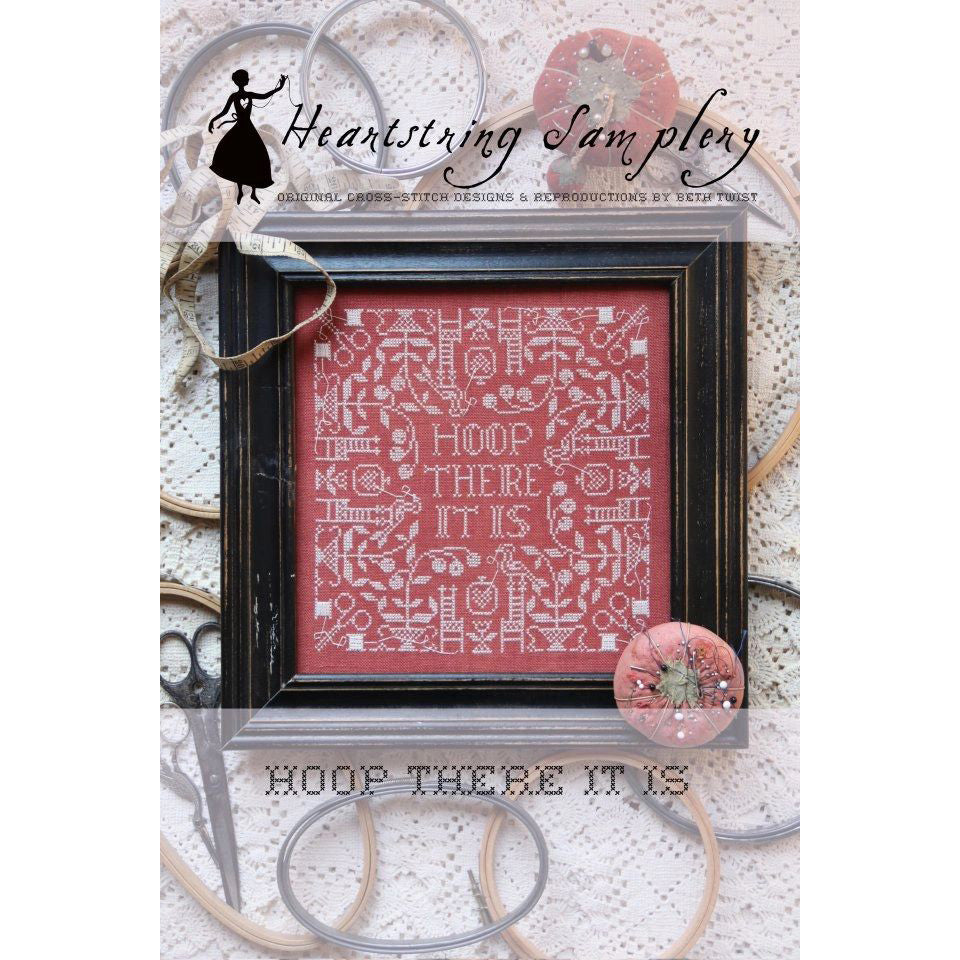Hoop There It Is Cross Stitch Pattern - DIY Embroidery Kit for Beginners, Home Decor & Wall Art - Perfect for Gifts, Craft Projects & Relaxation
