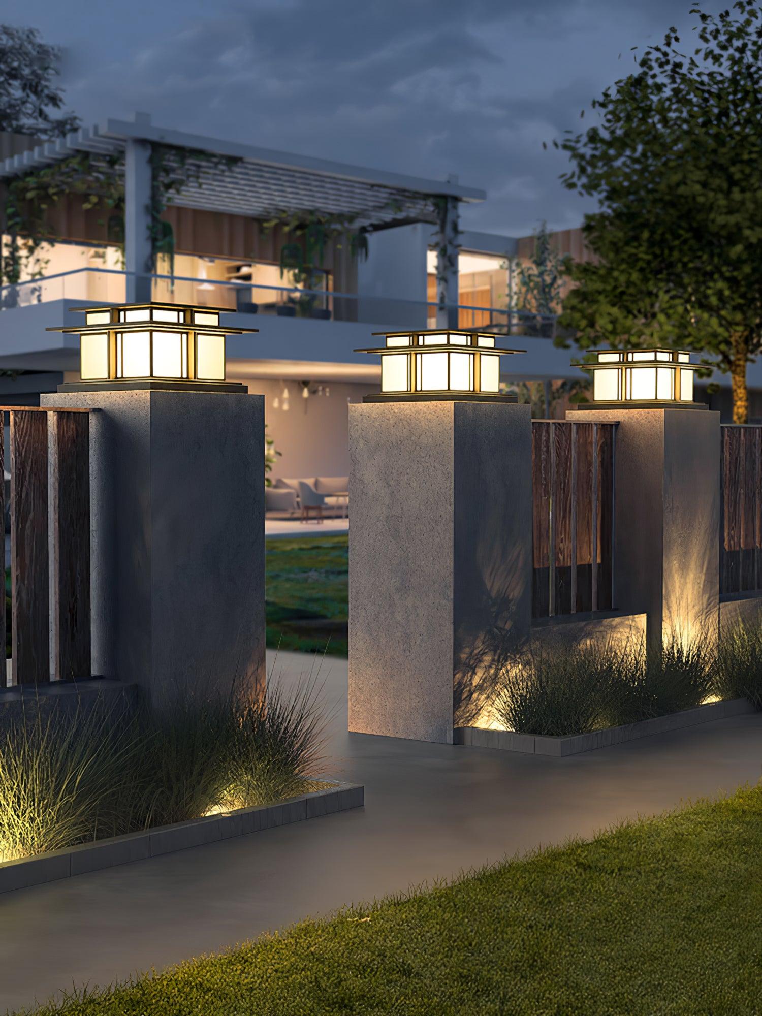 Boilyn Modern Outdoor Pillar Light - Waterproof LED Post Light for Garden, Patio, Pathway - Energy Efficient Landscape Lighting for Home Exterior & Yard Decor
