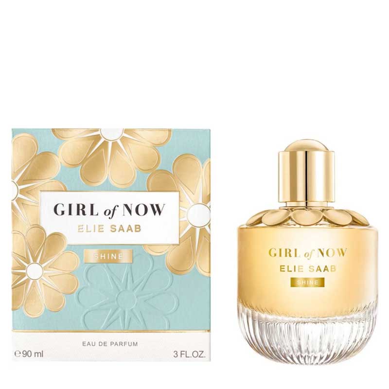 Elie Saab Girl Of Now Shine Eau de Parfum for Women - Floral Fruity Perfume for Day & Night Wear, Date Nights & Special Occasions