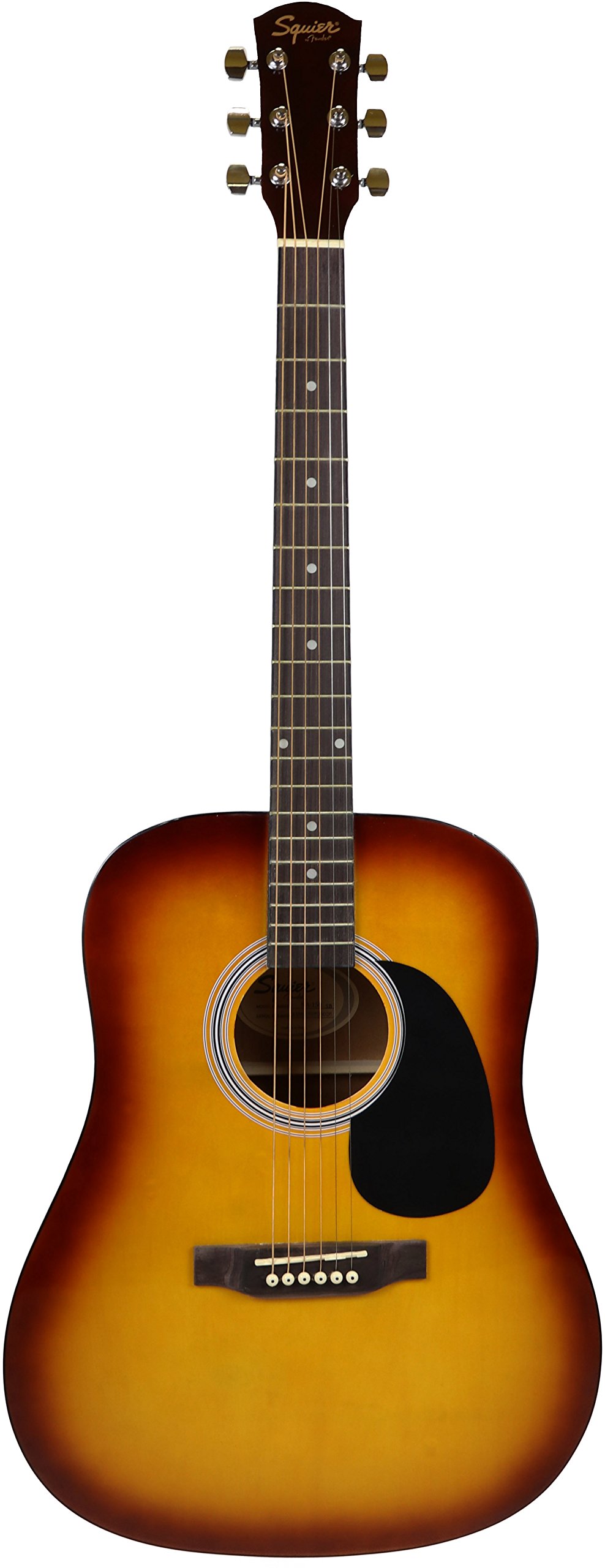 Fender Squier Dreadnought Acoustic Guitar Sunburst Bundle with Online Lessons, Gig Bag, Tuner & Accessories - Perfect for Beginners, Home Practice & Live Performances