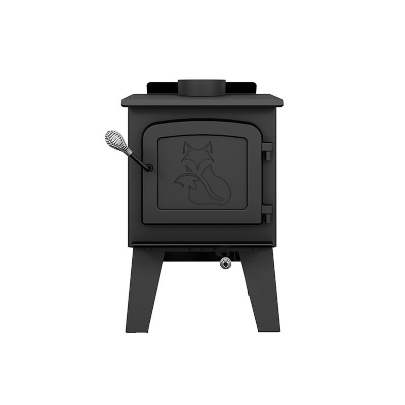 Drolet Fox EPA Certified 1,200 Sq. Ft Freestanding Wood Stove - Efficient Heating for Cabins, Homes & Outdoor Spaces