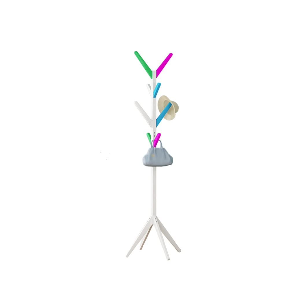 Modern Creative Coat Rack - Multifunctional Floor Standing Coat Stand for Home, Bedroom & Entryway - Space Saving Clothes Storage Organizer for Jackets, Hats & Bags (Color: Black) - Perfect for Kids Rooms, Apartments & Small Spaces
