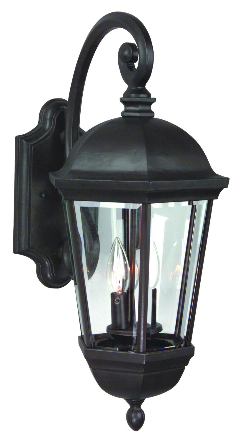 Britannia Three Light Wall Mount in Oiled Bronze - Outdoor Wall Sconce for Patio, Garden & Porch Lighting | Weather-Resistant Fixture
