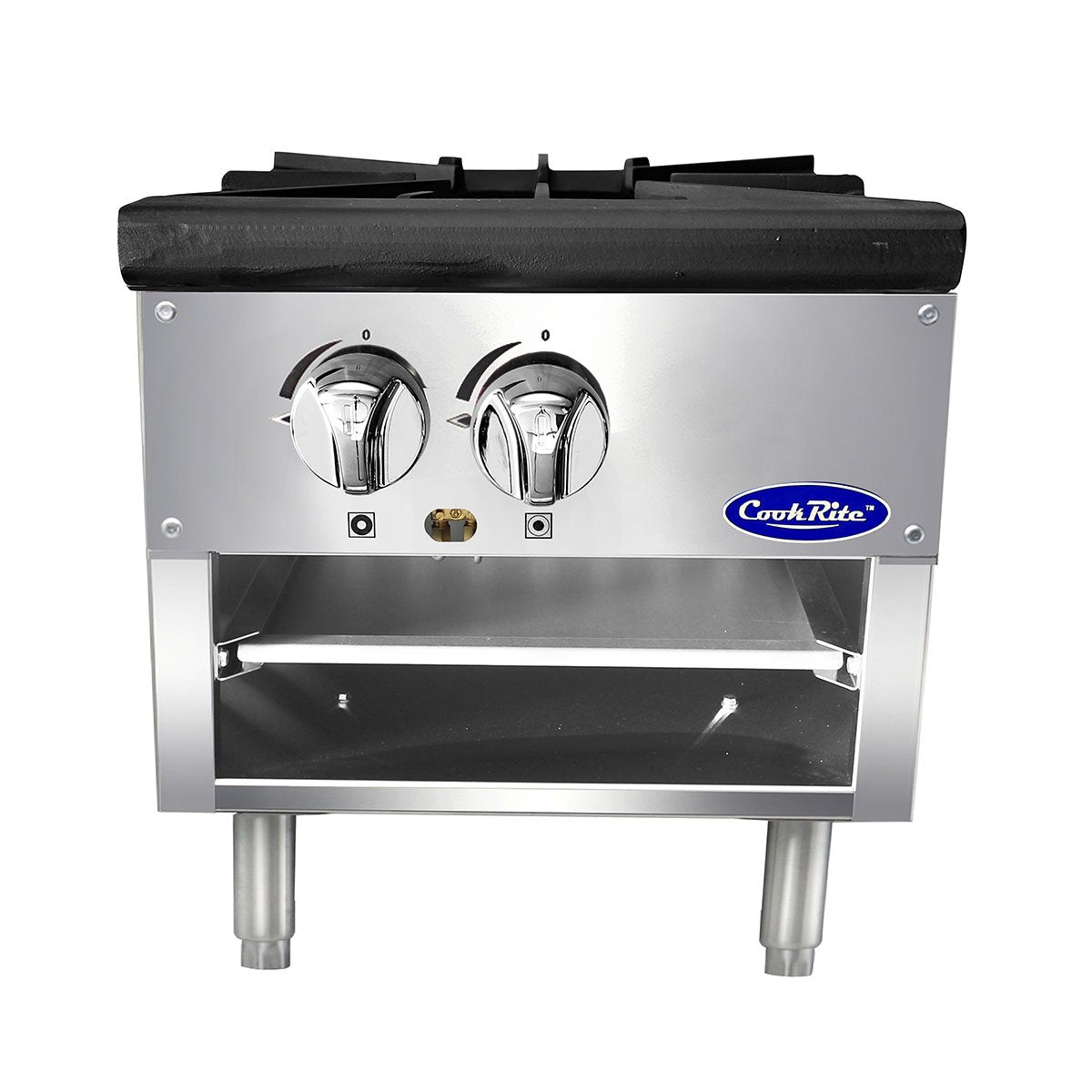 Atosa CookRite ATSP 18 1L Single Stock Pot Stove - Low Profile LP - Commercial Kitchen Cookware for Restaurants, Catering & Home Cooking