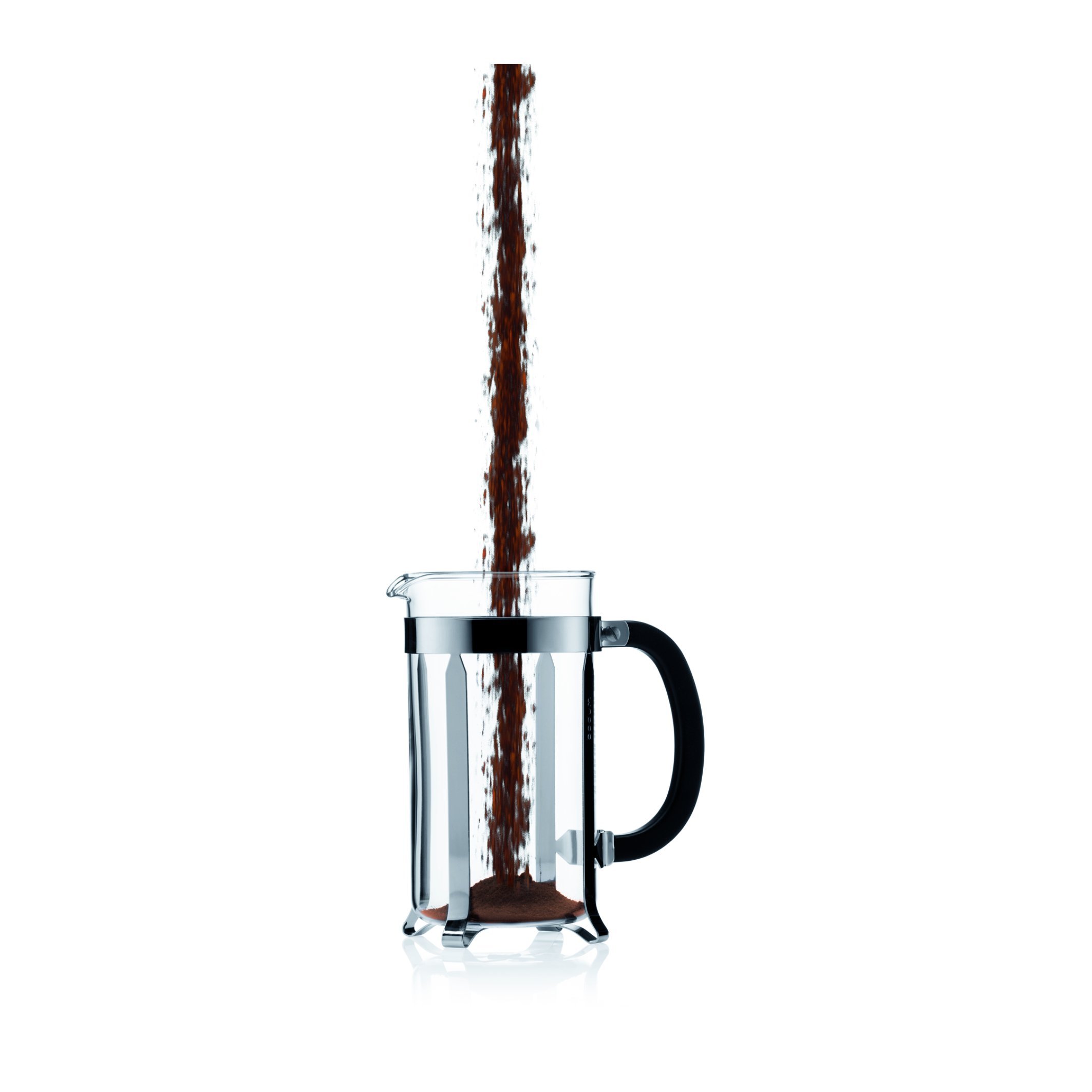 Chambord 3 Cup (0.35 Liter/12 Ounce) French Press Coffee Maker - Stainless Steel & Glass Design for Home, Office & Camping Use