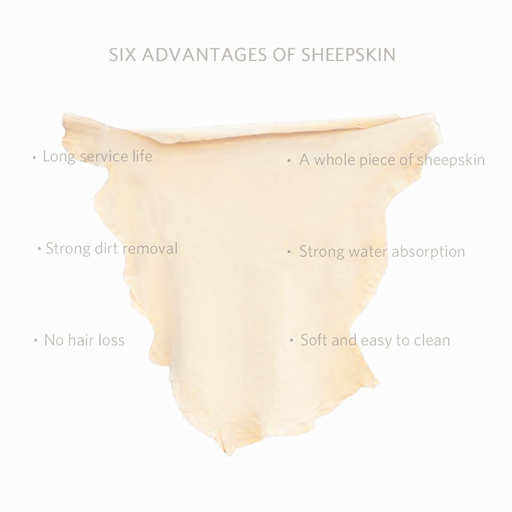 Premium Natural Chamois Cloth for Car Drying - 35