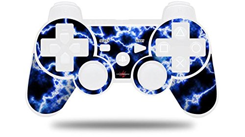 Electrify Blue PS3 Controller Skin - WraptorSkinz for Gaming