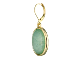1928 Vintage Oval Gemstone Drop Earrings for Women - Elegant Dangle Earrings for Party, Wedding & Special Occasions