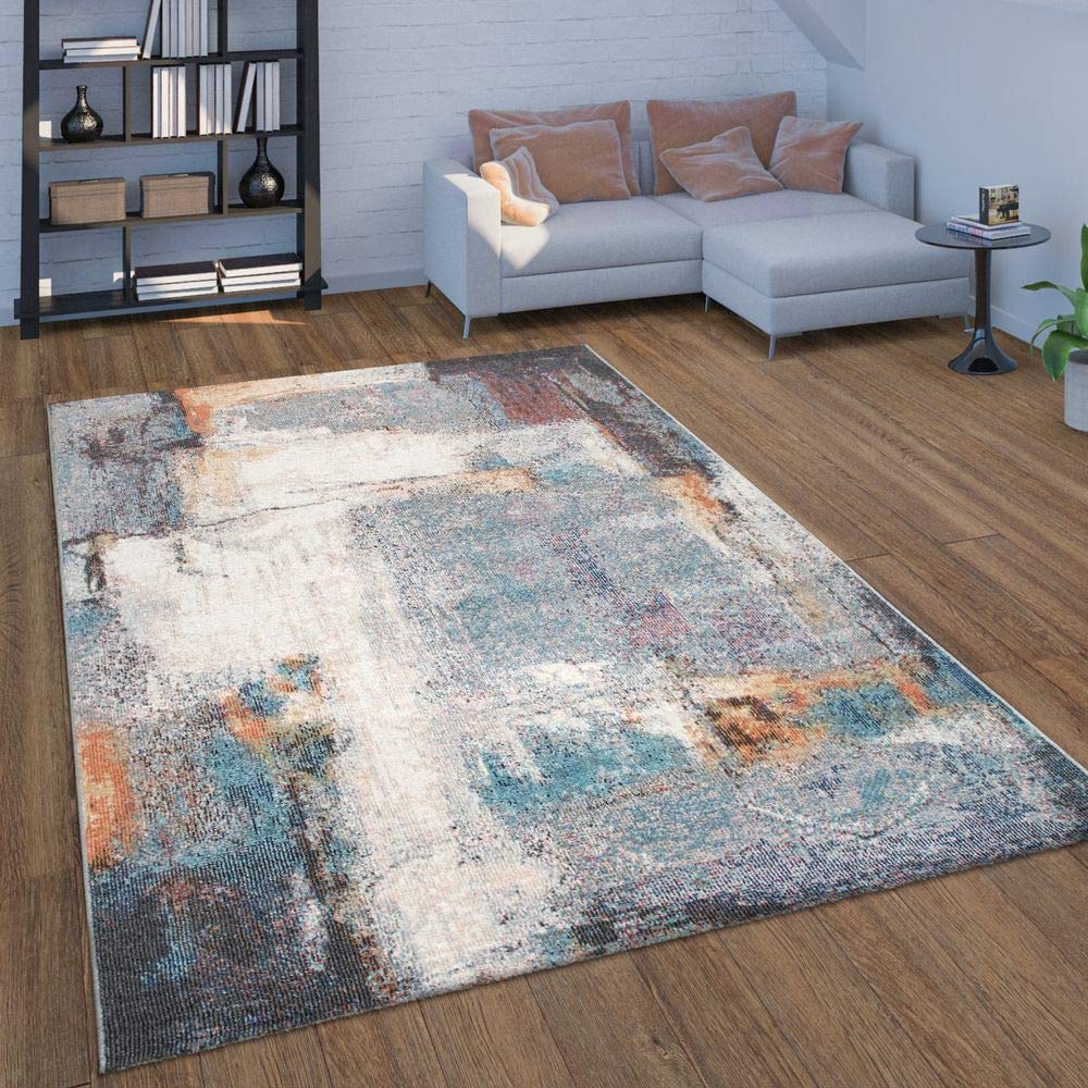 Vintage Style Indoor Outdoor Rug for Balcony, Patio, Porch - 2' x 3'3