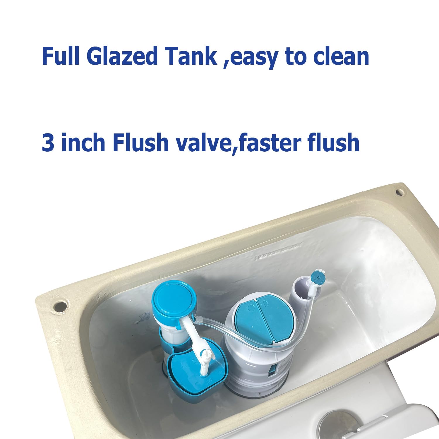WinZo WZ5028N Elongated One Piece Toilet with Dual Flush (1.1/1.6 GPF) & Soft Close Seat - Standard Height, 12