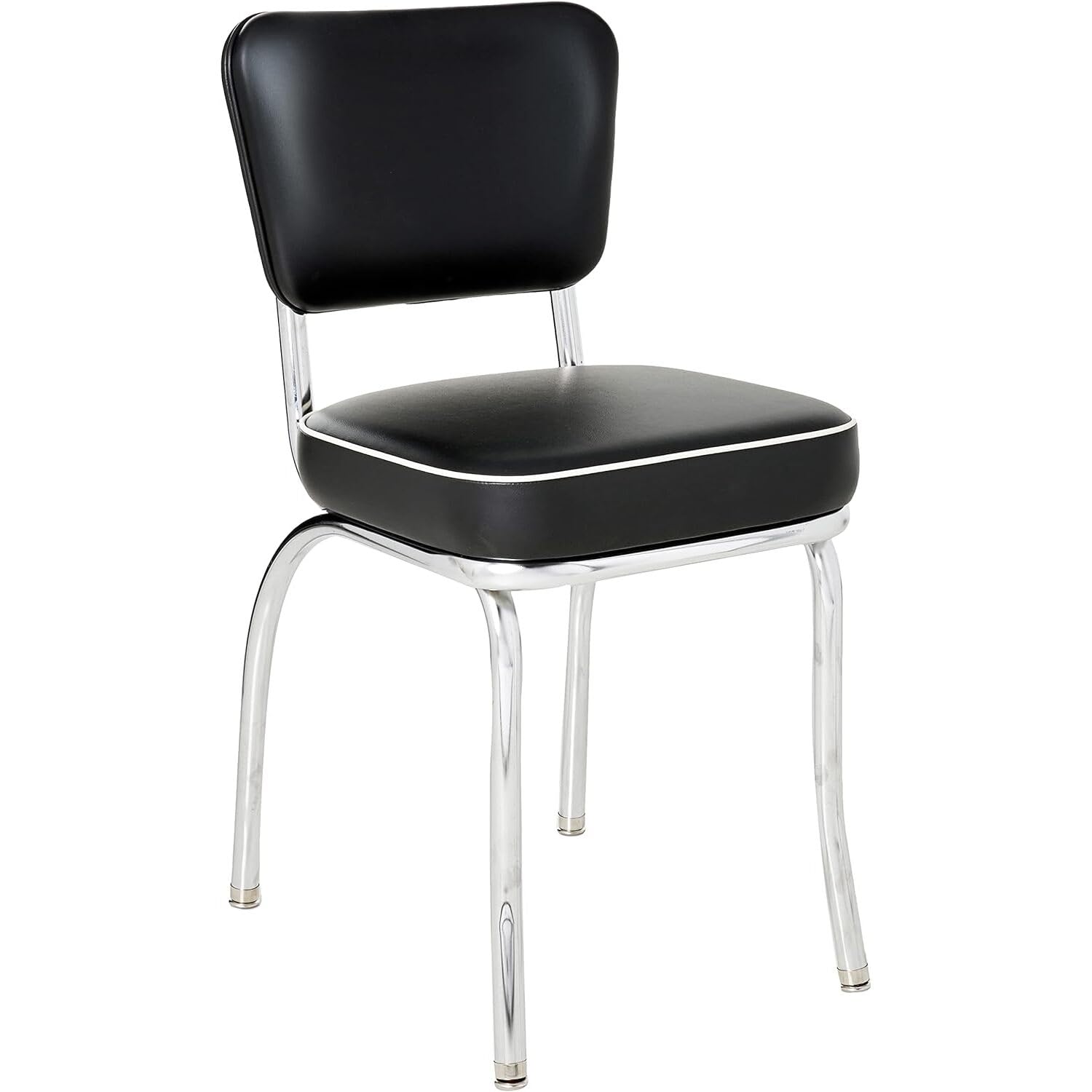 Vintage Chrome Kitchen Chair with 2