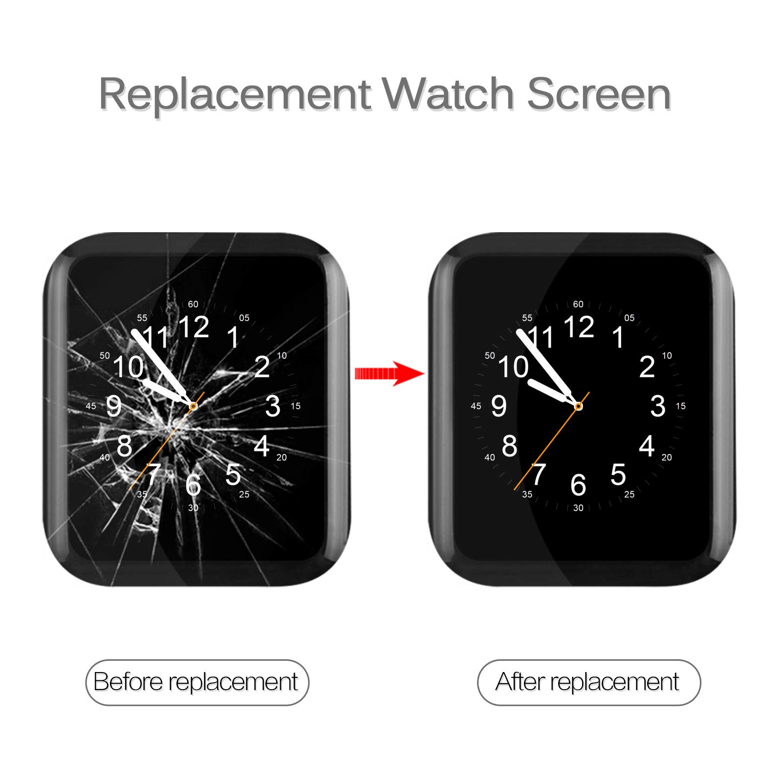 Apple Watch Series 4 LCD Screen Replacement 40mm/44mm Display Touch Digitizer Assembly - Repair Kit with Screen Protector & Tools (Compatible with Apple Watch 4) - Perfect for DIY Fixes, Home Repairs, and Watch Restoration Projects