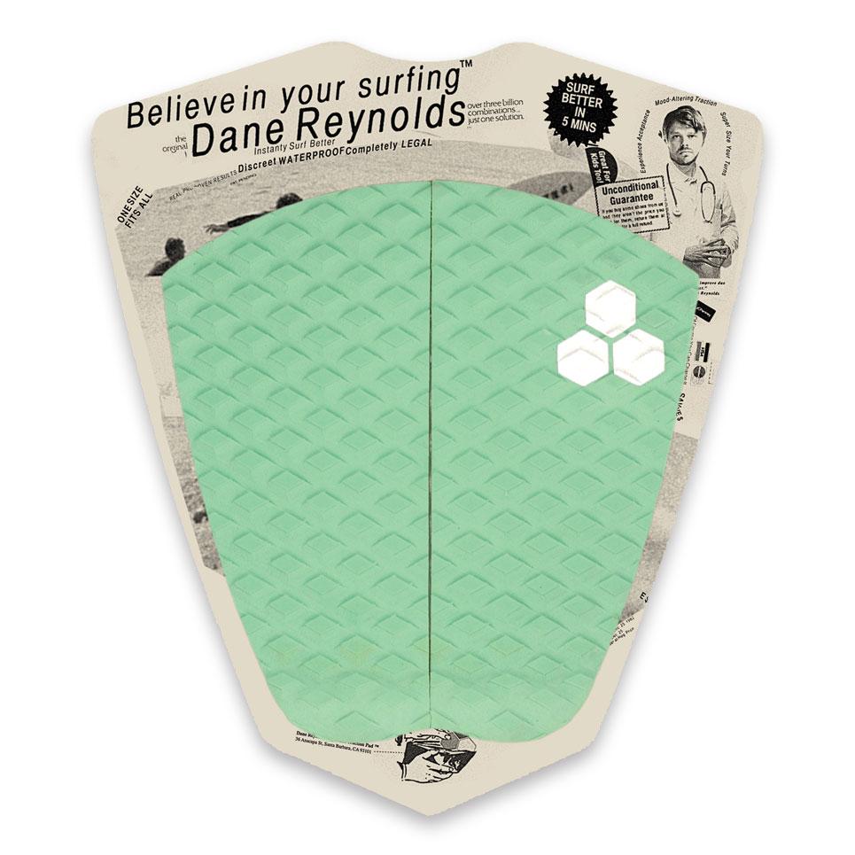 Channel Islands Dane Reynolds 2-Piece Deck Pads in Mint Green - Premium Traction Pads for Surfboards, Perfect for Surfing and Water Sports
