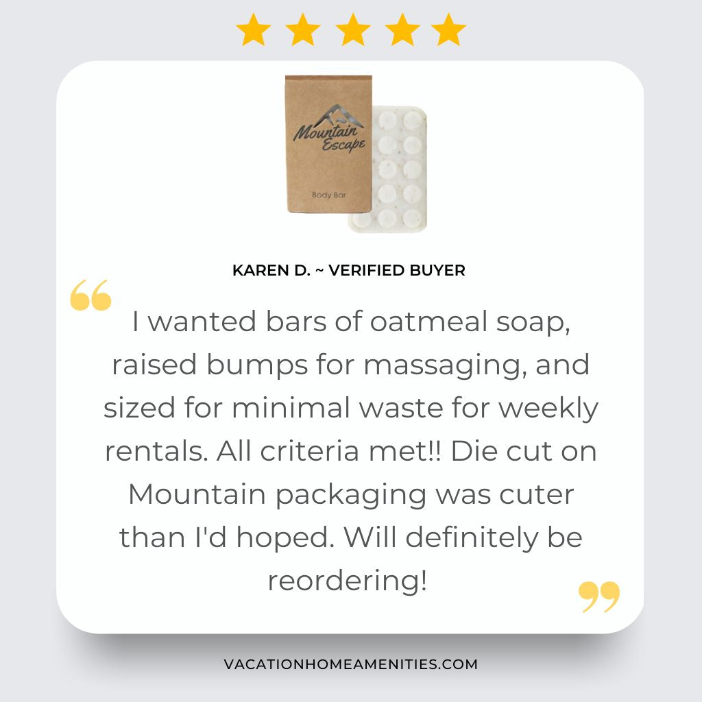 Mountain Escape Massage Bar Soap - 1.5oz Natural Aromatherapy Soap for Relaxation & Stress Relief - Perfect for Spa, Bath, and Self-Care Routines