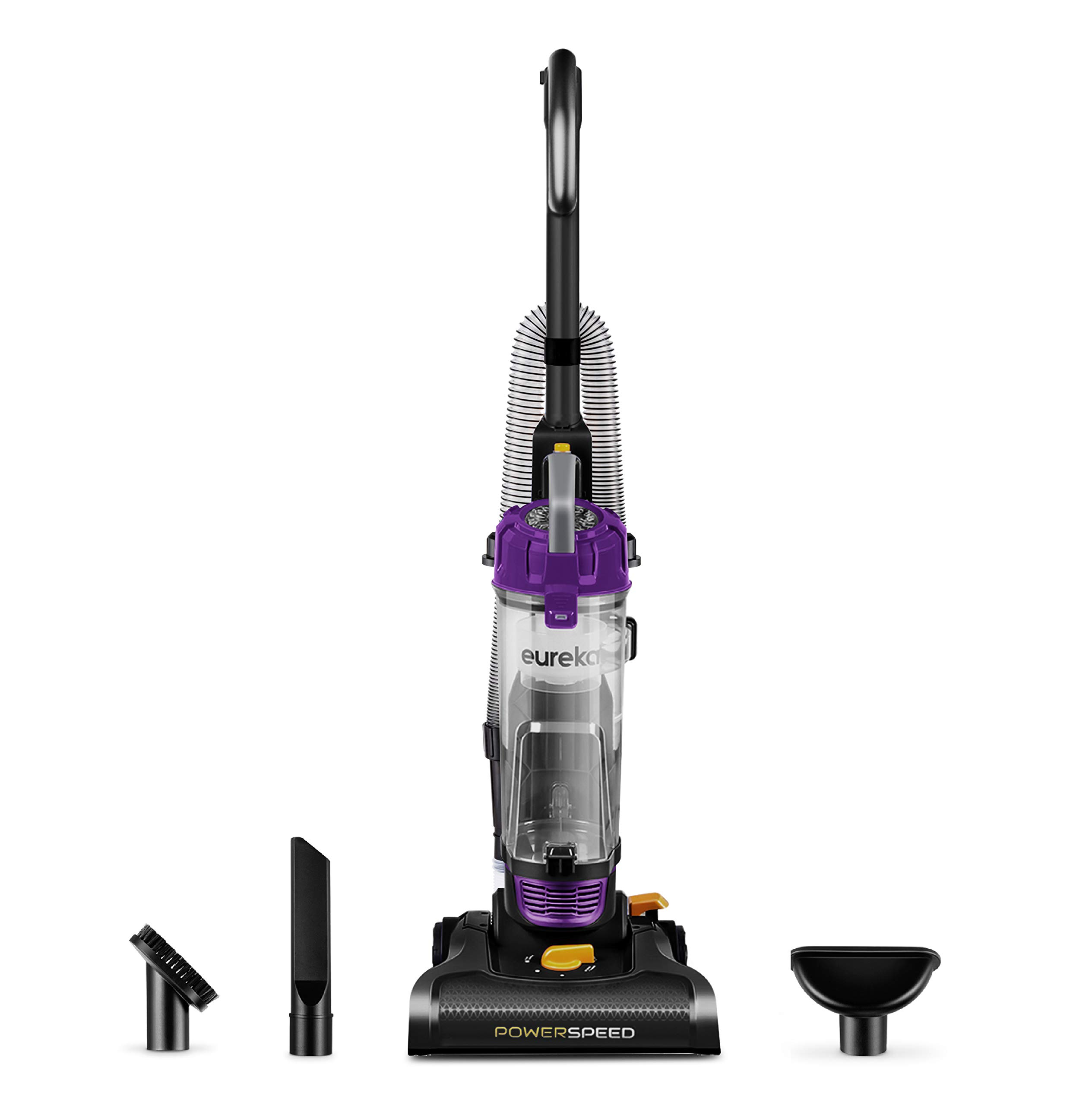 Eureka NEU182B PowerSpeed Bagless Upright Vacuum Cleaner - Lightweight, Purple | Powerful Suction for Pet Hair, Hard Floors & Carpets | Perfect for Home, Office & Apartment Cleaning
