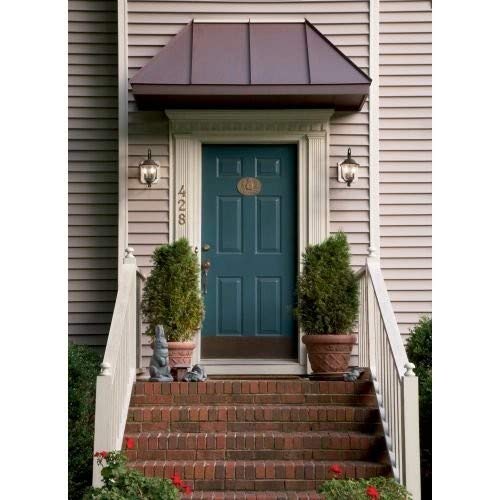 Sea Gull Lighting 8259-46 Trafalgar Outdoor Post Lantern - 3-Light Oxidized Bronze Exterior Fixture for Porch, Garden & Pathway Lighting